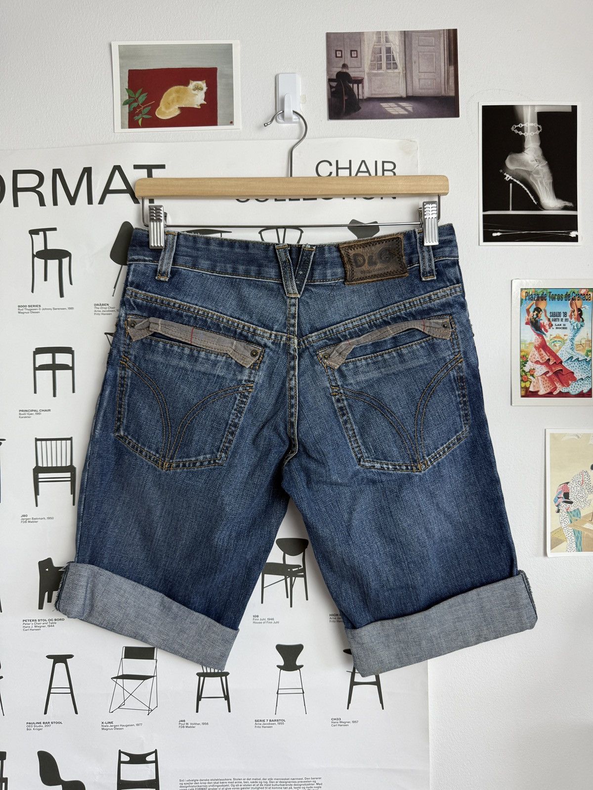 Vintage y2k Dolce & Gabbana denim shorts 27 opium archive 90s
