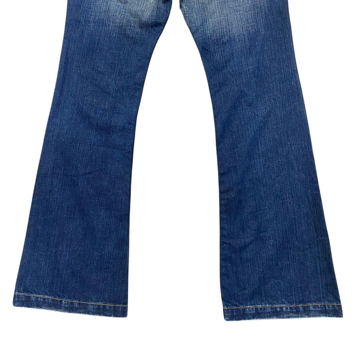 Japanese Brand Japanese Brand Leather Pocket Denim Flare Jeans Size US 27 - 12 Thumbnail