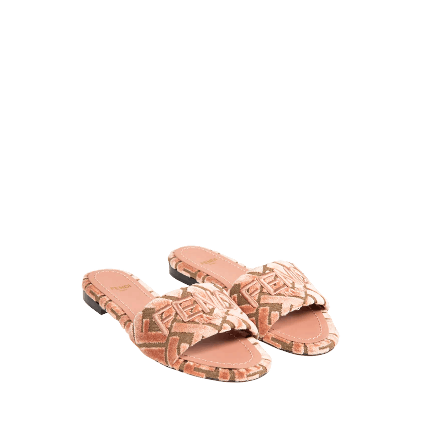 Fendi o1h1sh11225 Signature Slides in Pink Bric Size US 9 / IT 39 - 2 Thumbnail