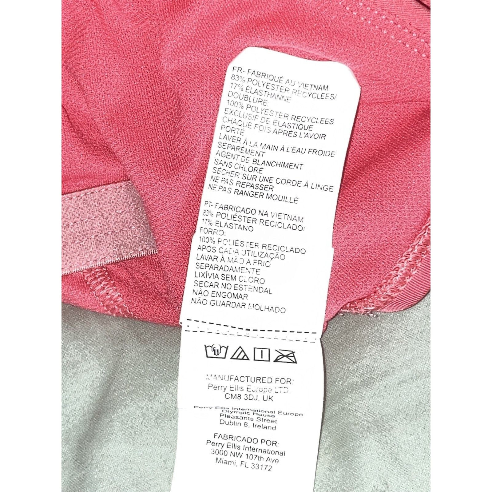Nike Nike Women's Small UBack 1 Piece Bathing Swimsuit Coral Pink Size ONE SIZE - 4 Thumbnail