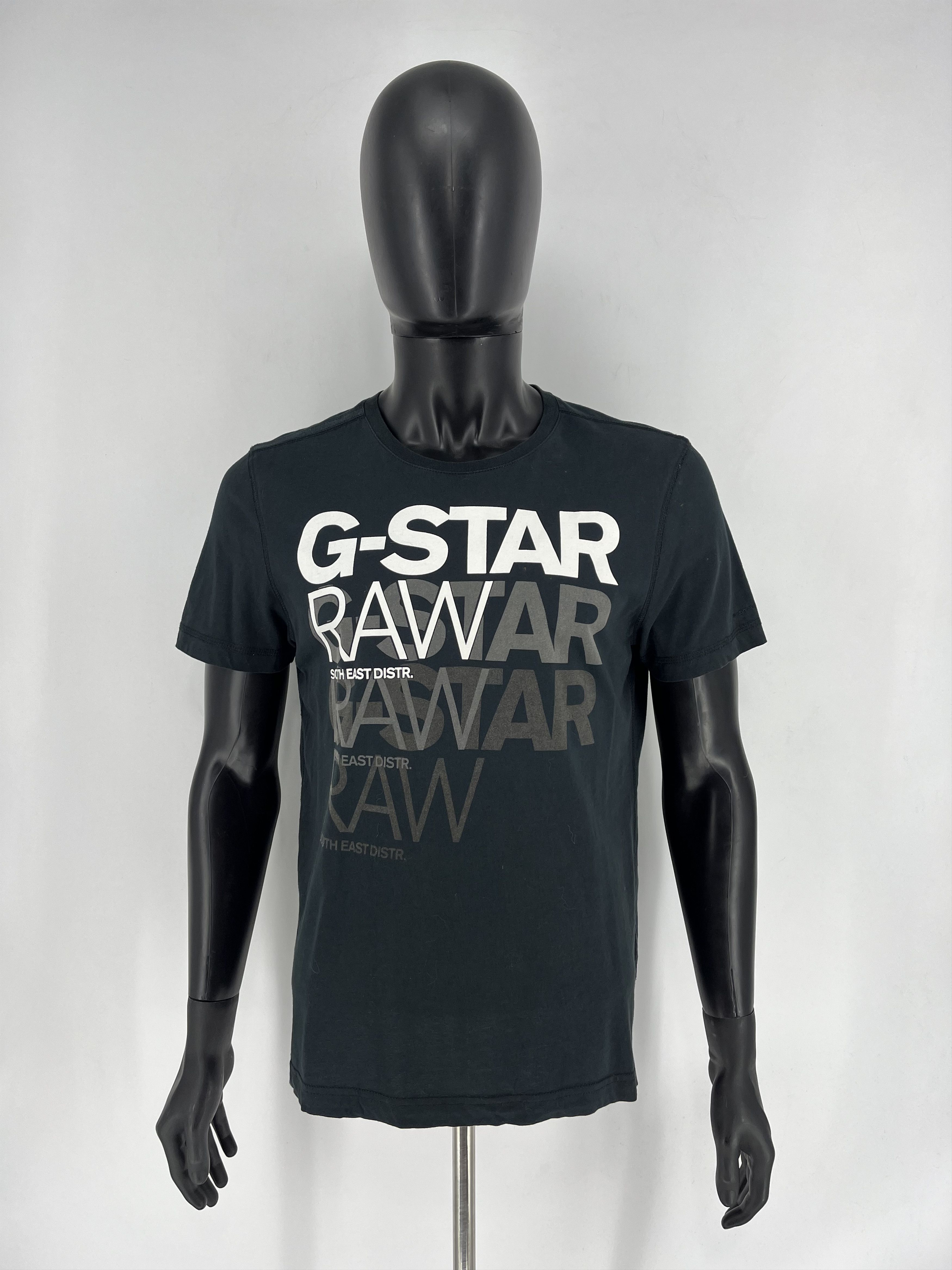 G-Star Vintage G-Star Raw T-Shirt Black Big Centre Logo Size m Size US M / EU 48-50 / 2 - 2 Thumbnail
