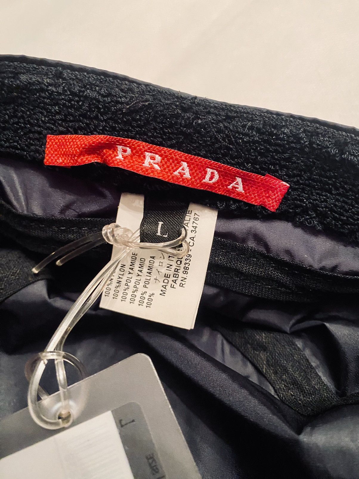 Prada Prada 🇮🇹 Blue Nylon Logo Techno Stripe Cadet Cap Vintage NWT Size ONE SIZE - 3 Thumbnail