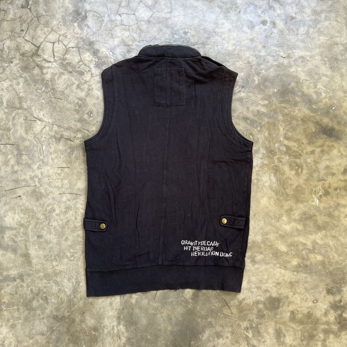 14th Addiction 2000s DOHC Vkei Style Zip Pocket Hooded Vest Size US L / EU 52-54 / 3 - 3 Thumbnail