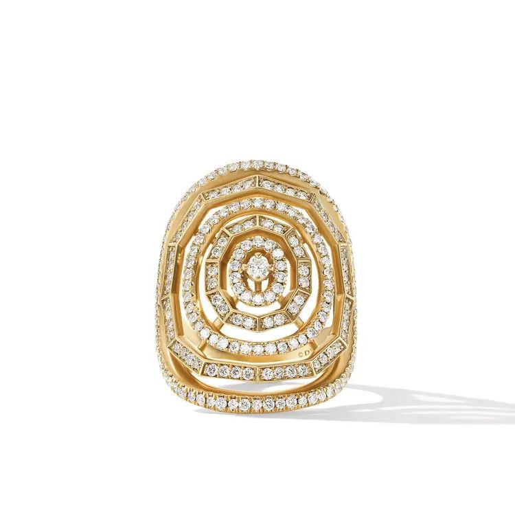 David Yurman o1s1wg111025 R16980D / Size 7 /Stax Ring in 18K in Golden Size ONE SIZE - 2 Thumbnail