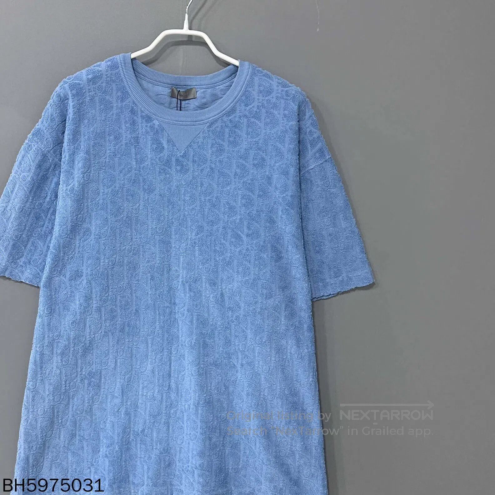 Dior blue short-sleeve towel print Dior shirt. Size US XXL / EU 58 / 5 - 6 Thumbnail