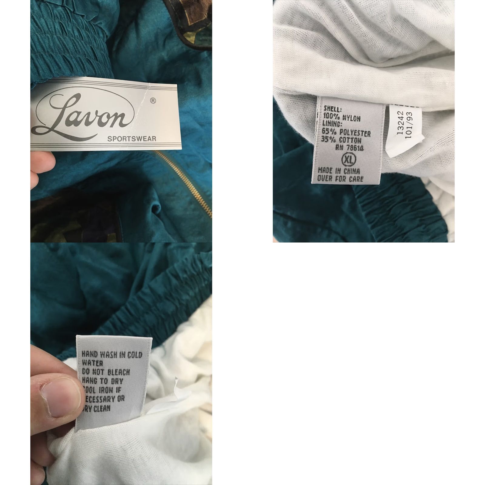 Vintage Vintage Lavon Womens Tracksuit 2 Piece Jacket & Pants XL Satin Velvet NWT NEW 80s Size 40" / US 18 - 9 Thumbnail