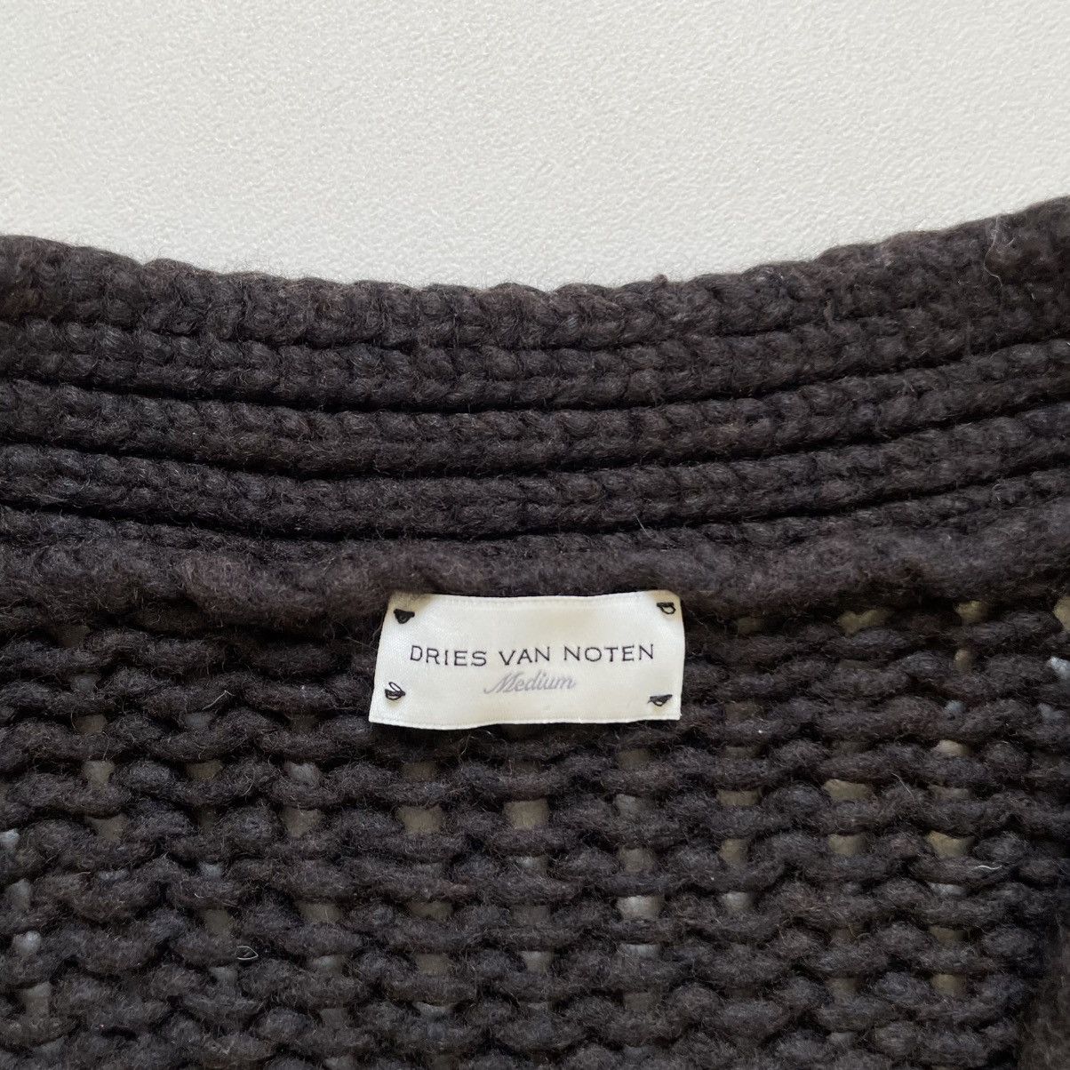 Dries Van Noten Brown Chunky Knit Merino Wool Cardigan Size US M / EU 48-50 / 2 - 4 Thumbnail