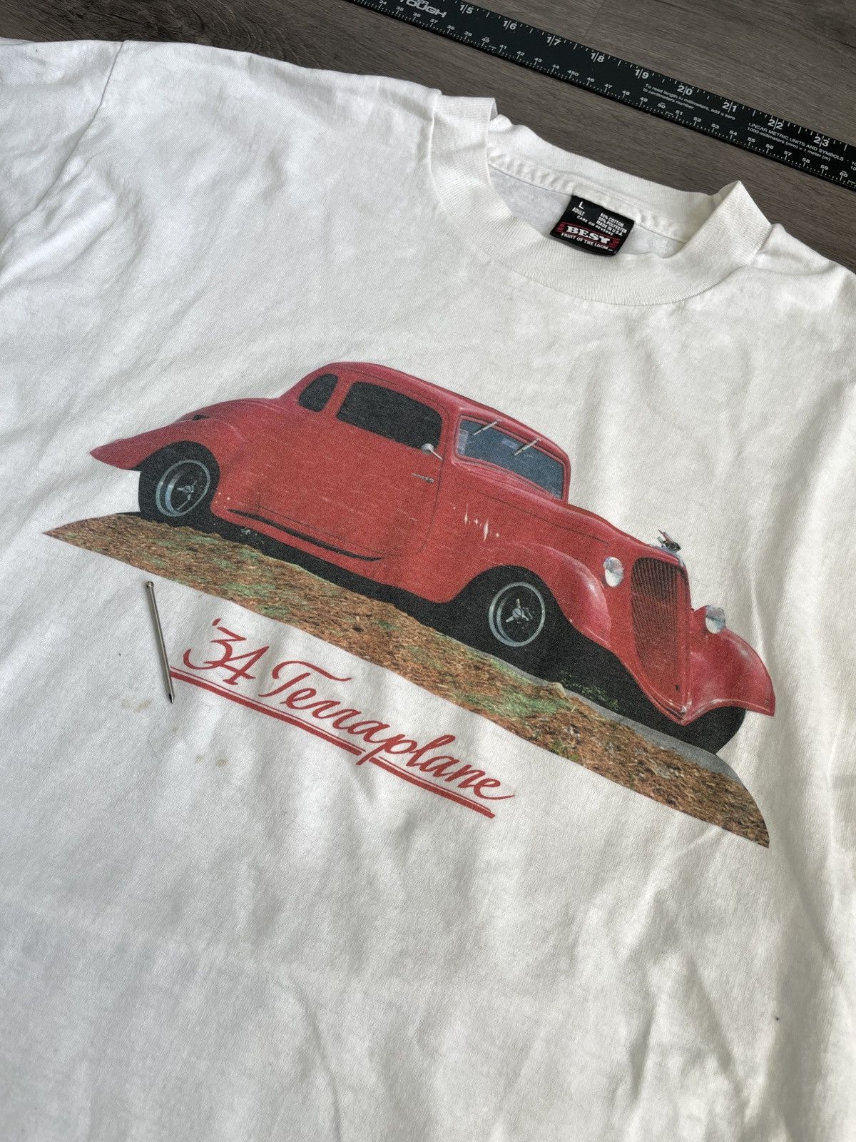 Fruit Of The Loom × Vintage Vintage Fruit of the Loom “34’ Terraplane” T-Shirt (Sz. L) Size US L / EU 52-54 / 3 - 2 Thumbnail