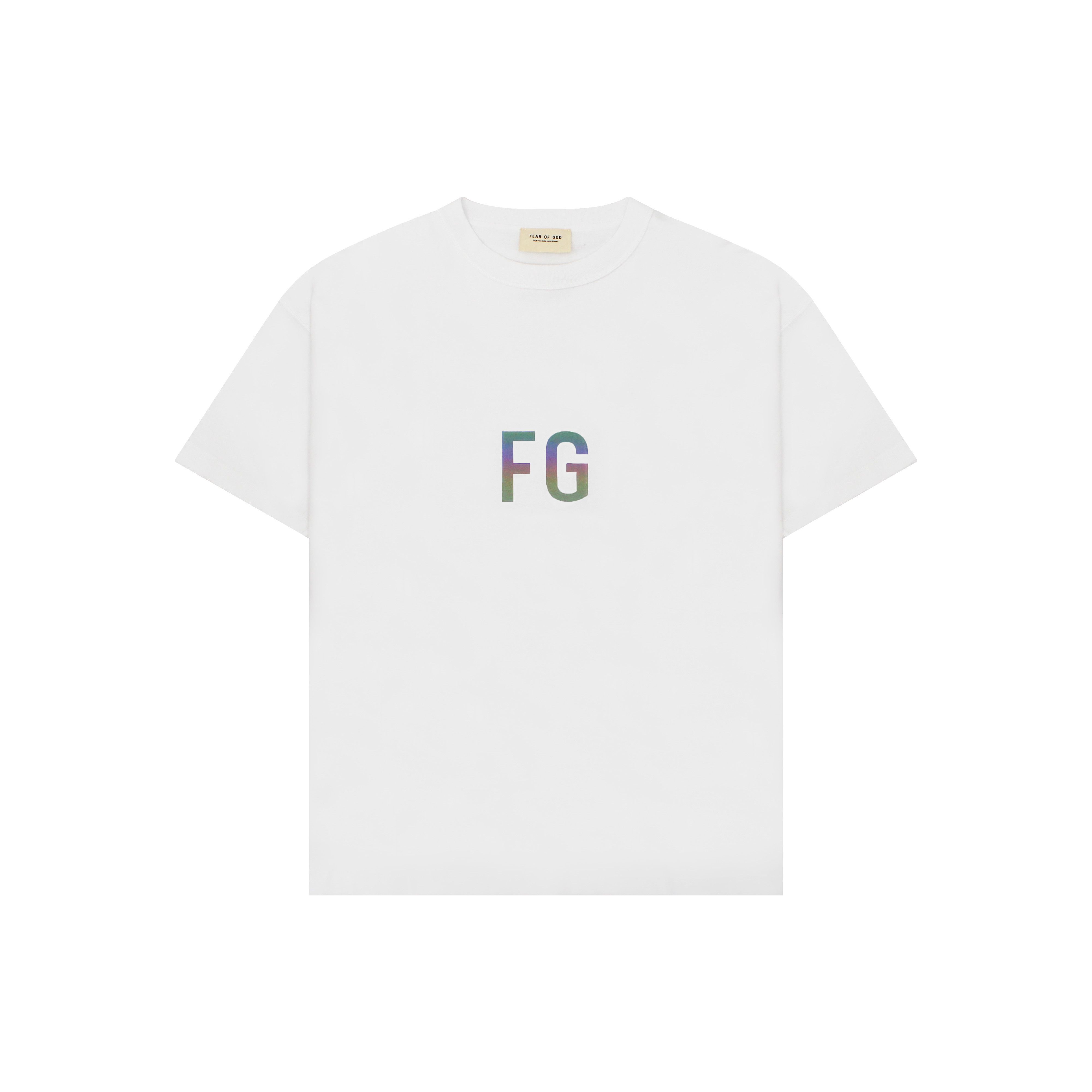 Fear of God Fear of God 6th Sixth Collection 3M Reflective FG Logo Tee |  Grailed