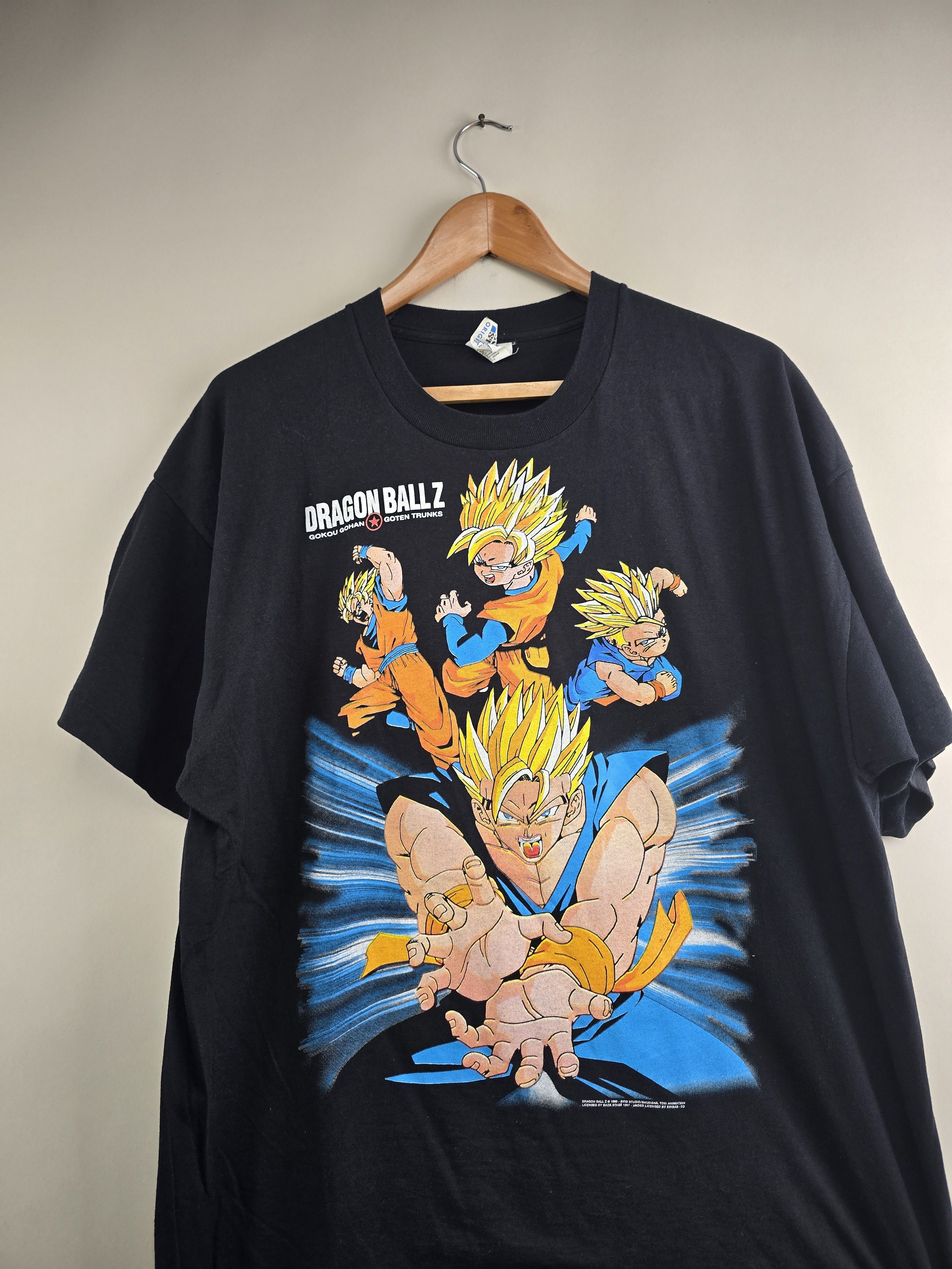 Anime × Vintage 90s Dragon Ball Z Goku Gohan Goten Trunks Anime