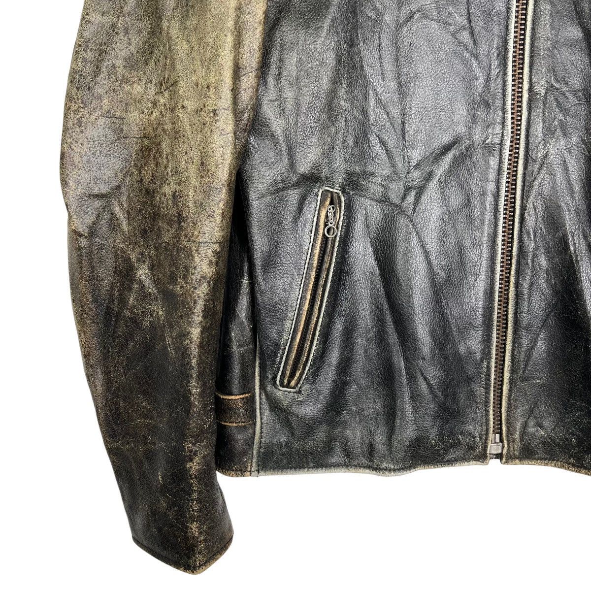 Japanese Brand 🔥 70s VINTAGE RBC LEATHER ROAD MASTER MOTO RIDER JACKET Size US L / EU 52-54 / 3 - 8 Thumbnail