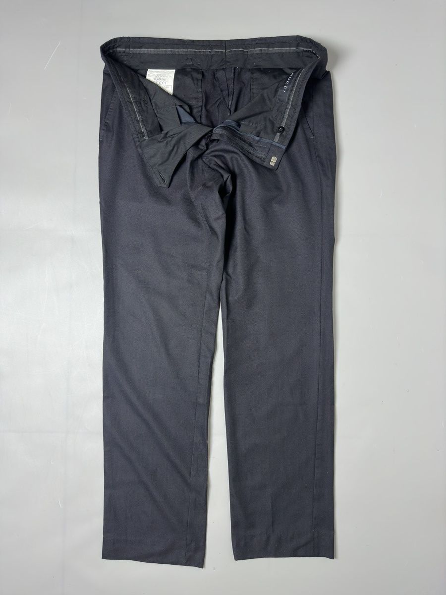 Gucci GUCCI WOOL BLEND CLASSIC TROUSERS Size US 36 / EU 52 - 4 Thumbnail