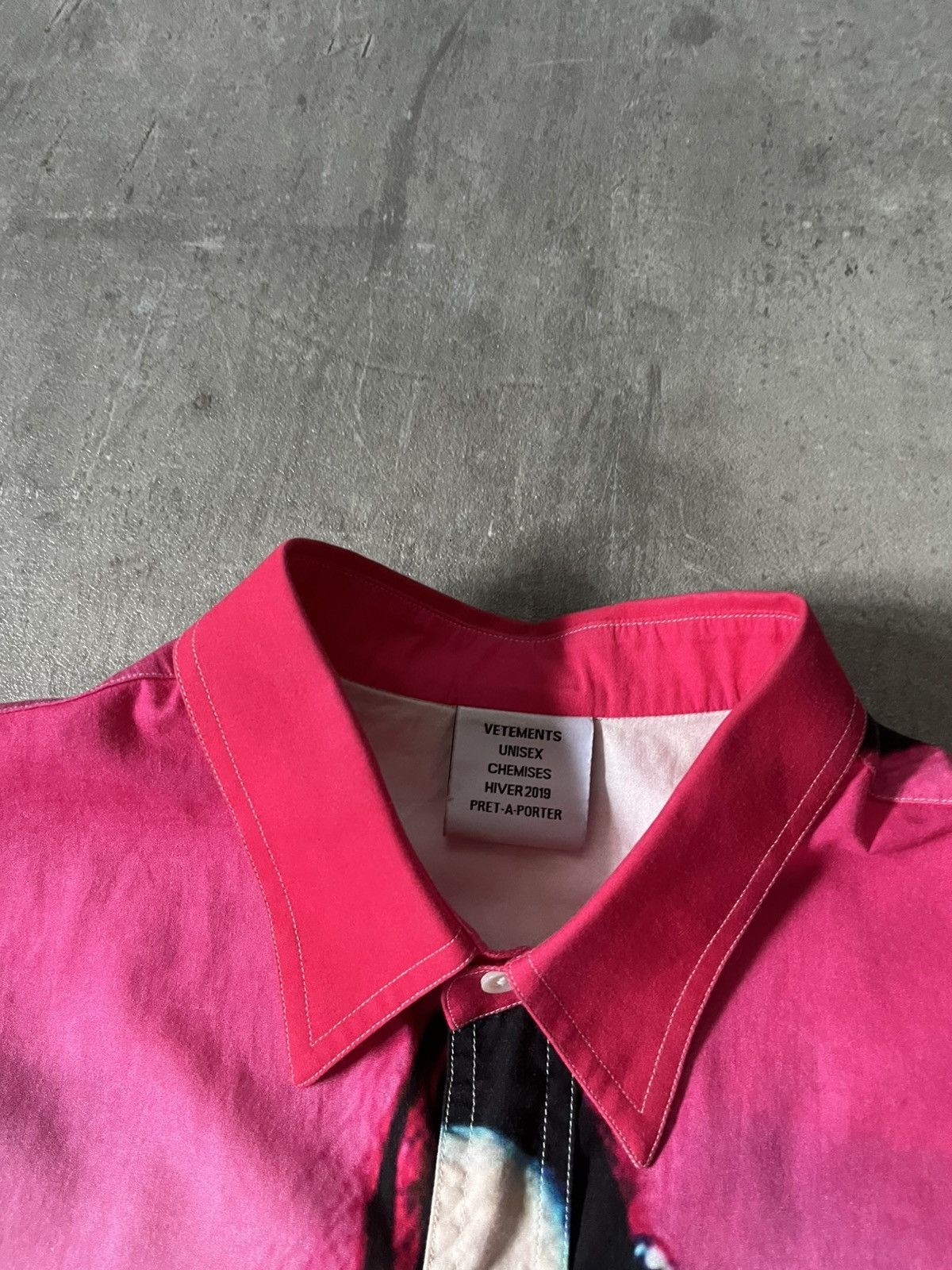 Vetements Vetements A/W 2018 Marilyn Manson button up shirt pink Size US L / EU 52-54 / 3 - 10 Thumbnail