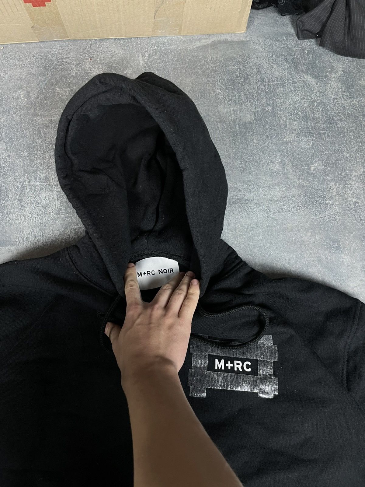 M+Rc Noir Boxy hoodie M+Rc Marc Noir portugal bog logo black hoodie Size US S / EU 44-46 / 1 - 3 Thumbnail