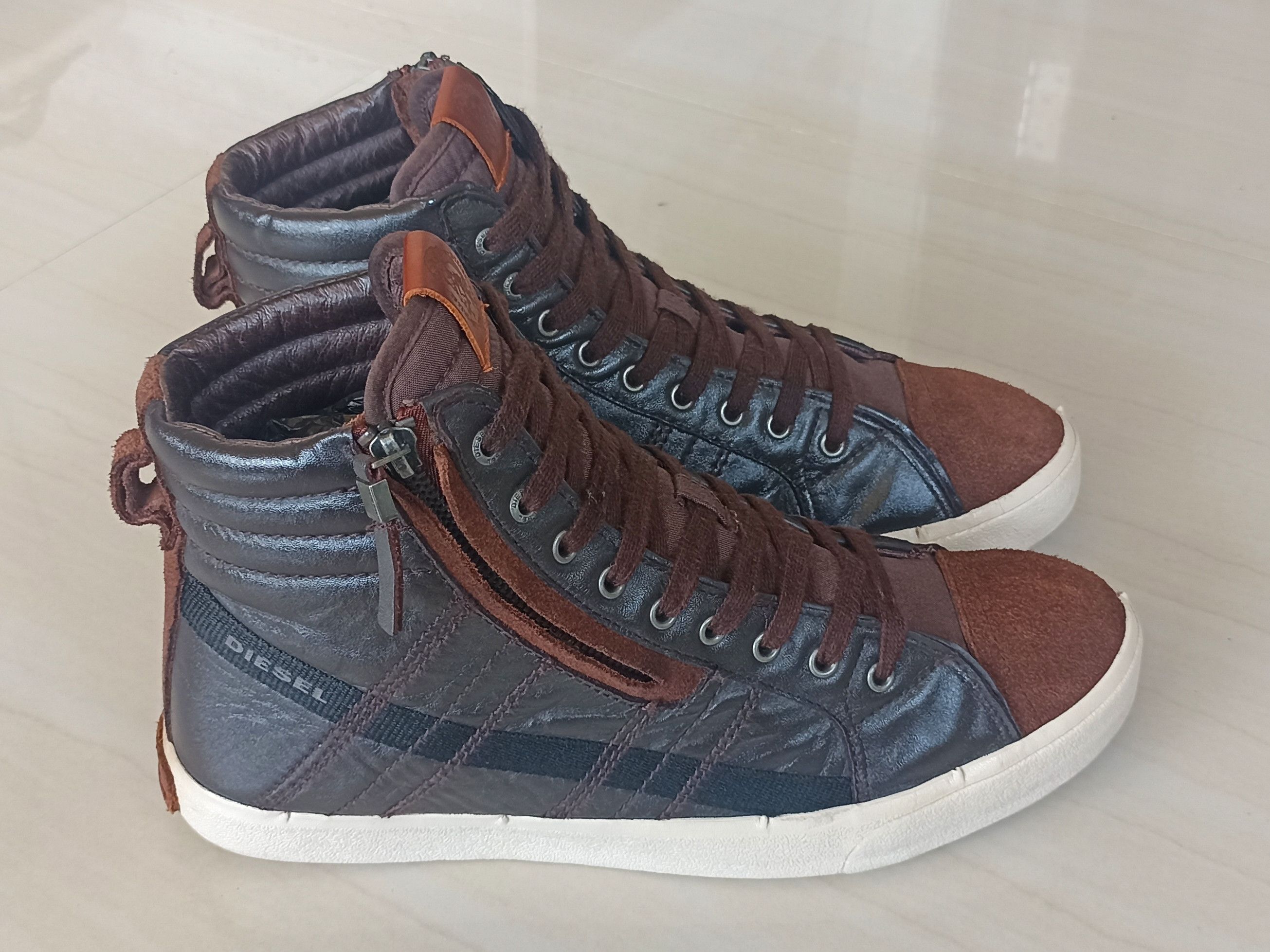 Diesel DIESEL D String High Cut Casual Vintage ( Side Zipper) Size US 10.5 / EU 43-44 - 7 Thumbnail