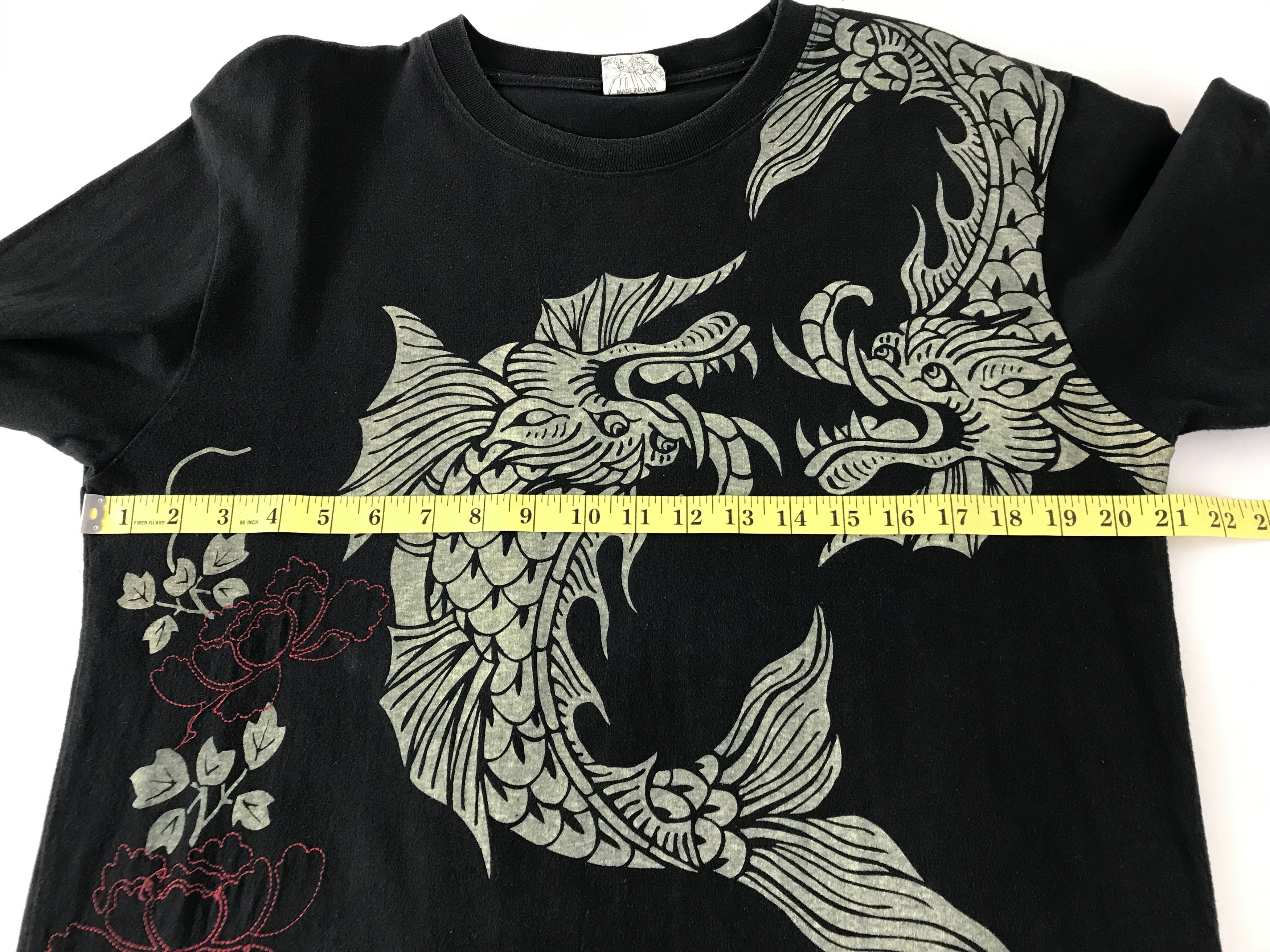 Japanese Brand Generate Printed Fish Dragon Big Logo Design Long Sleeve Size US M / EU 48-50 / 2 - 11 Thumbnail