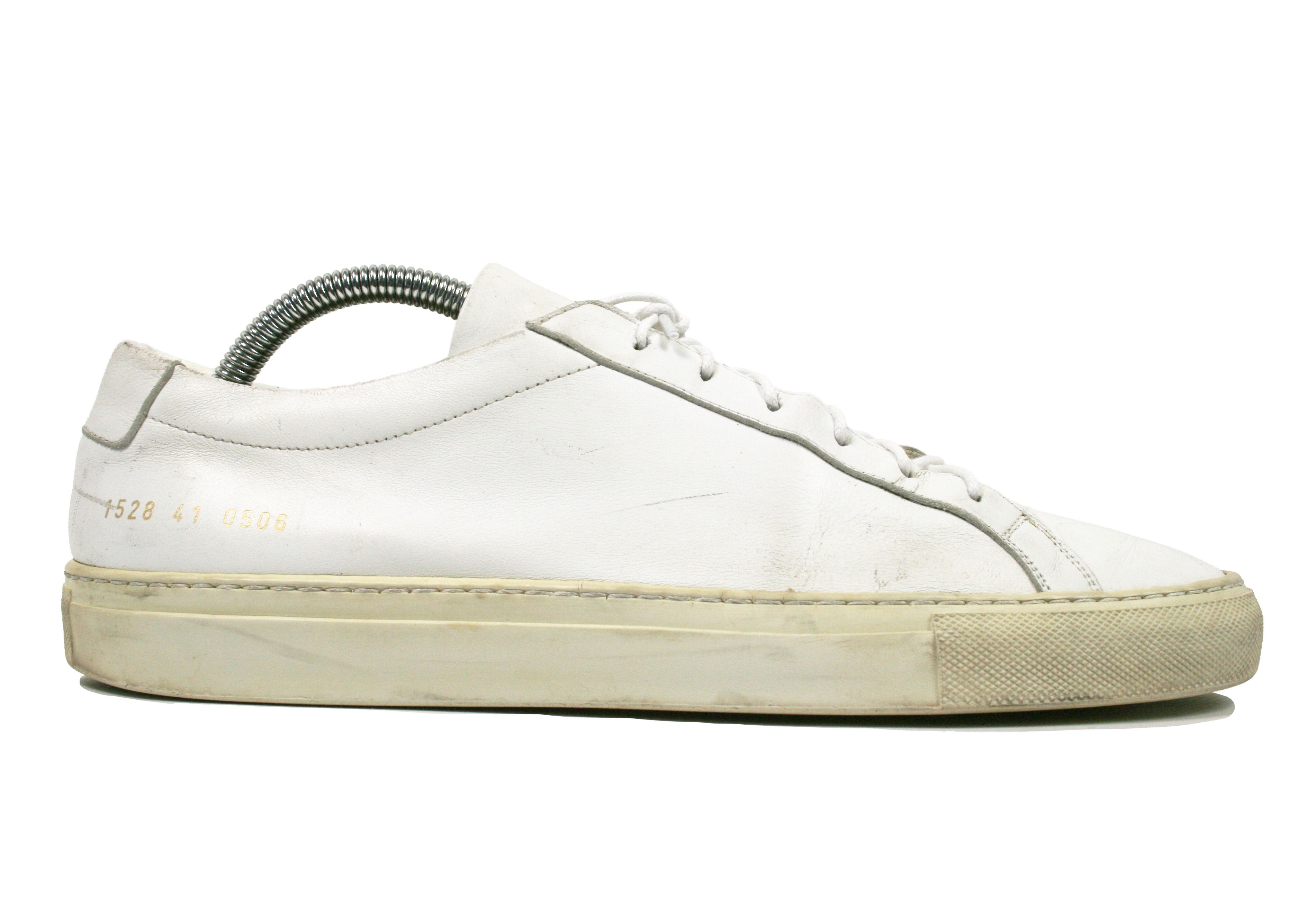 Common Projects Achilles Low Leather Sneakers Size US 8 / EU 41 - 1 Thumbnail