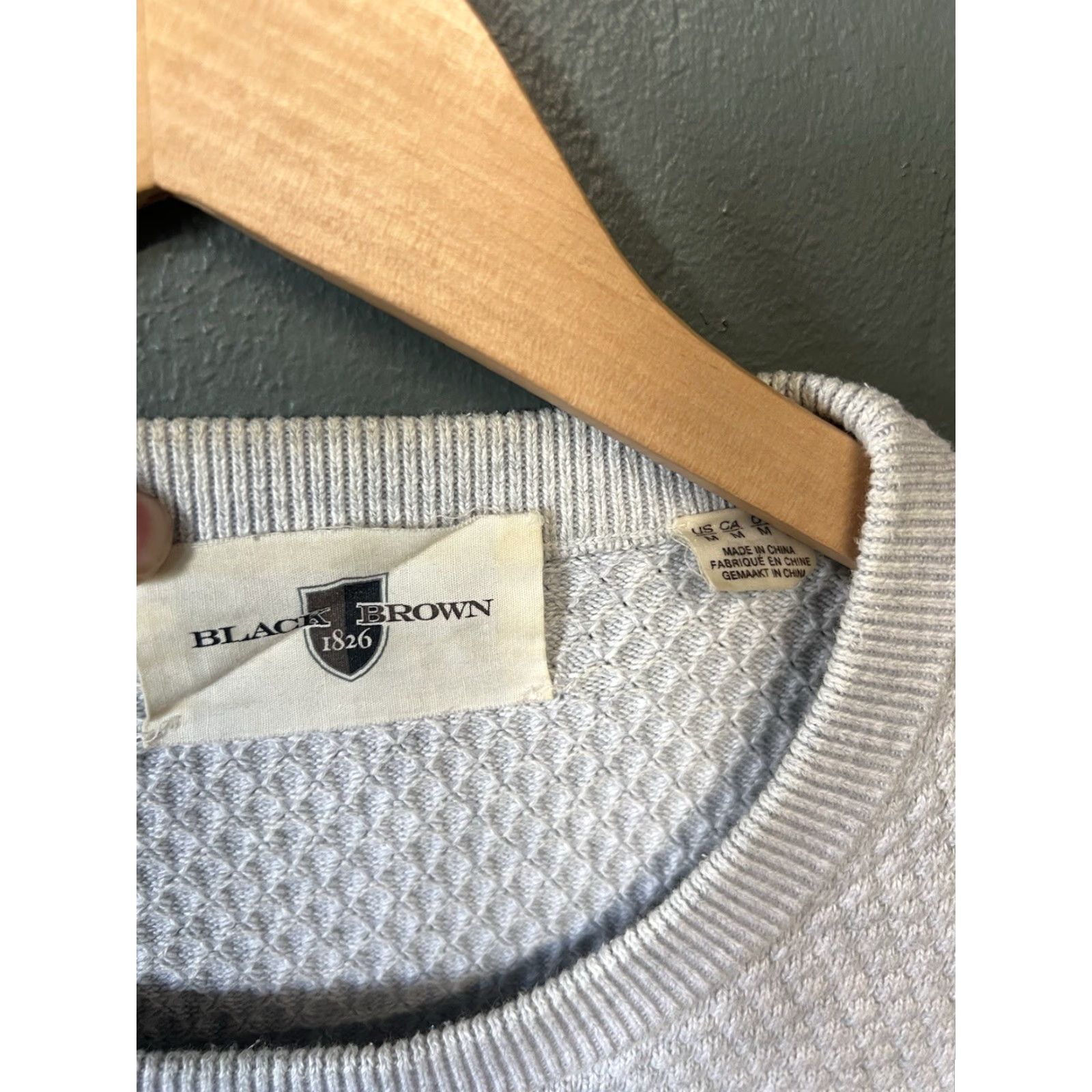 Vintage VINTAGE Black Brown 1826 Mens Gray Pullover Sweater M Size Size US M / EU 48-50 / 2 - 3 Thumbnail