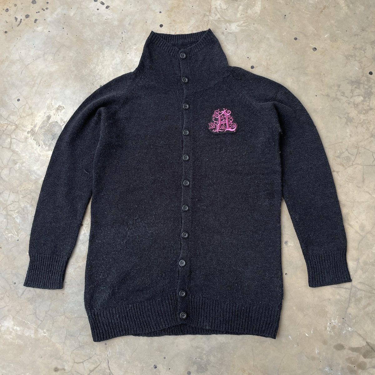 Japanese Brand Algonquins Punk Knitted Cardigan Size M / US 6-8 / IT 42-44 - 1 Thumbnail