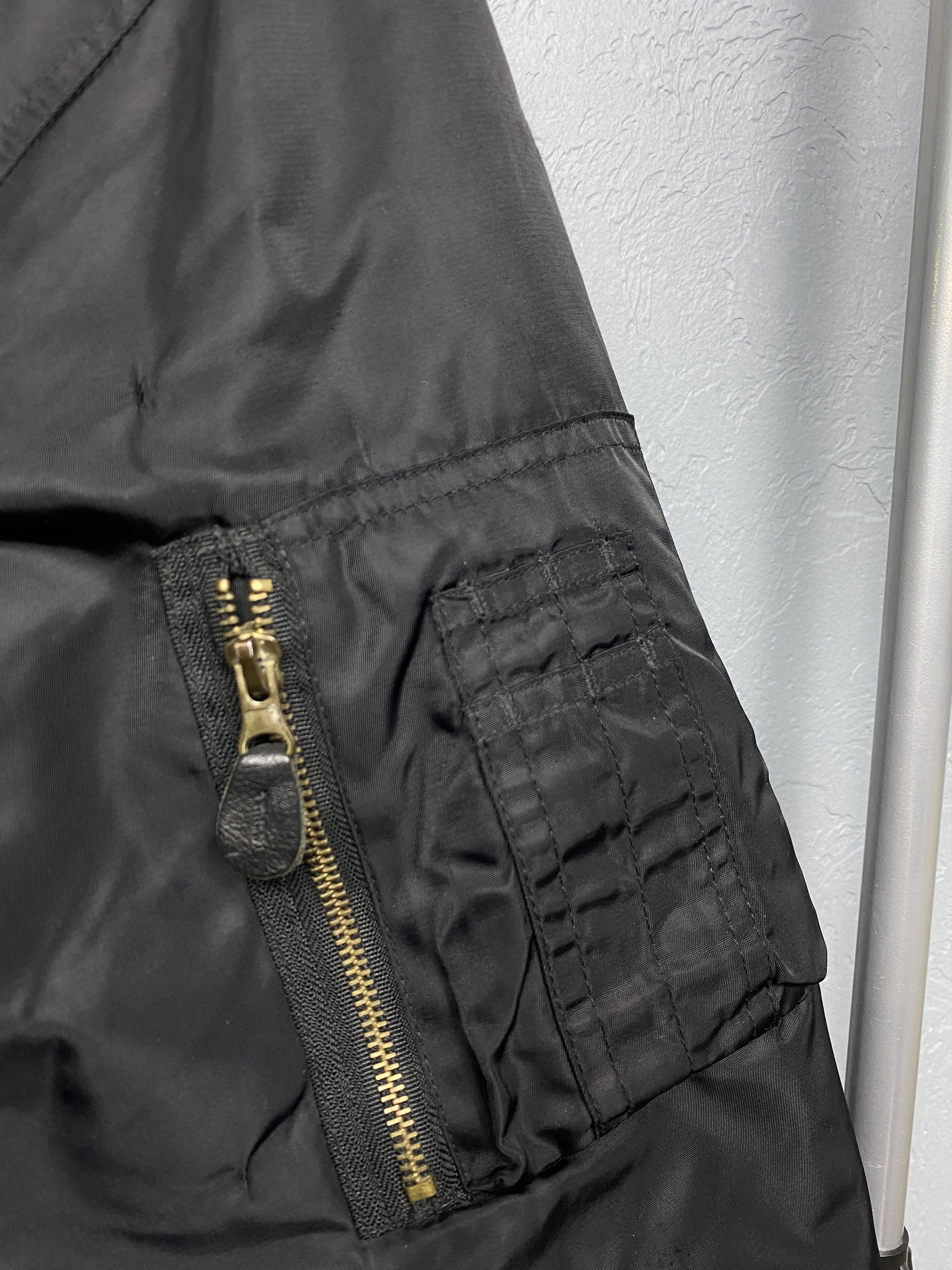 Vintage SECURITY MA1 Pilot Air Force Nylon Bomber Jacket Vintage Size US XL / EU 56 / 4 - 9 Thumbnail