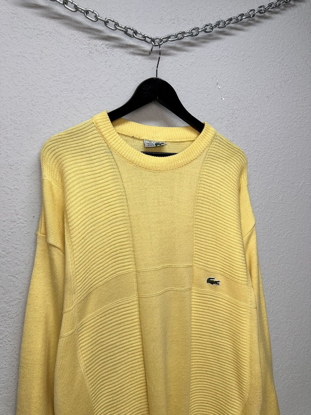 Lacoste Vintage Sweater Lacoste Knit Hand XL 90s Ralph Japanese Y2K Size US L / EU 52-54 / 3 - 3 Thumbnail