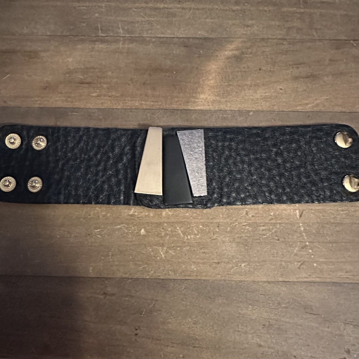 Other Wide black leather bracelet Size ONE SIZE - 5 Thumbnail