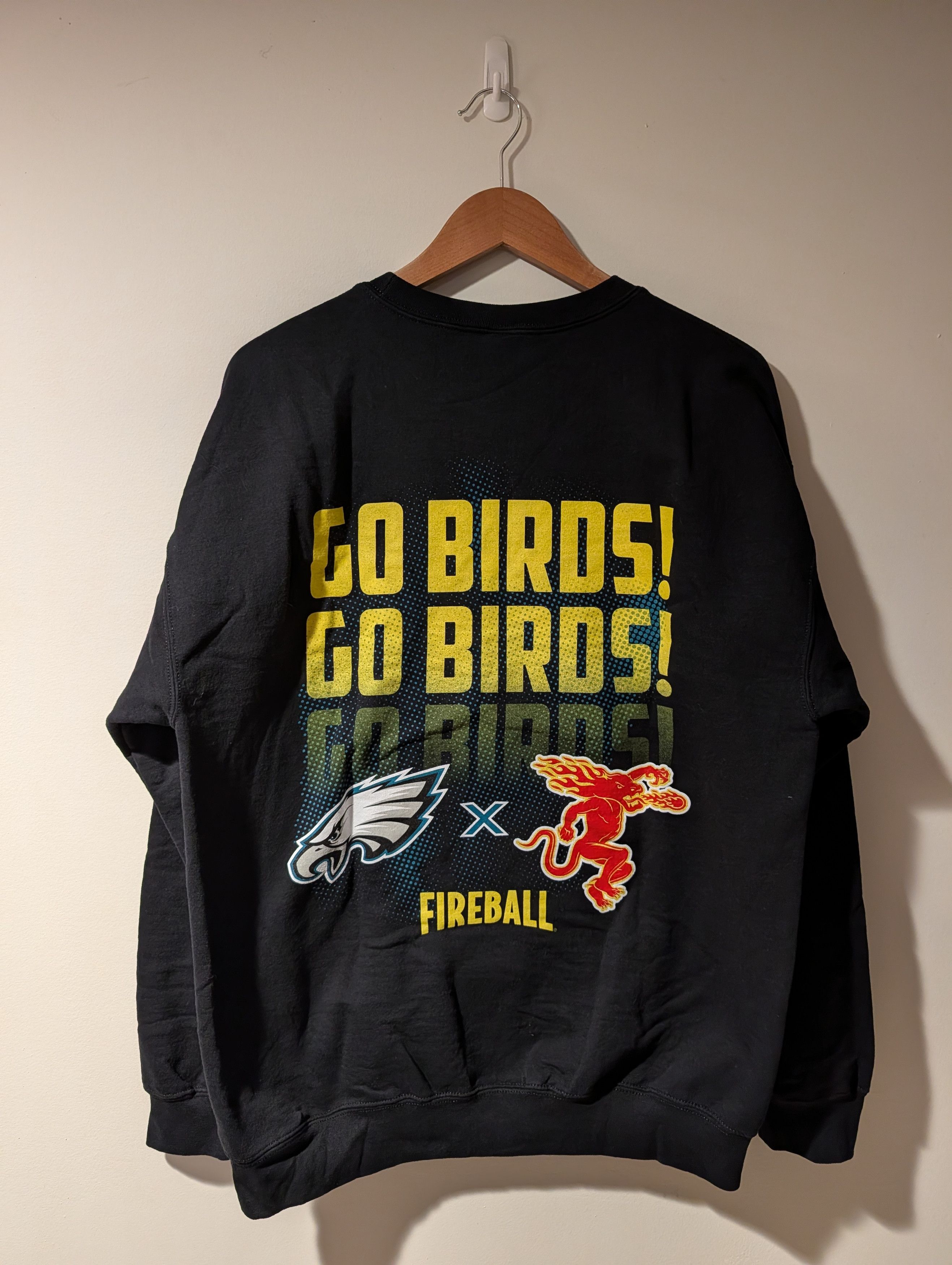 NFL Philadelphia Eagles Fireball Whiskey Go Birds Sweatshirt Size US L / EU 52-54 / 3 - 4 Thumbnail