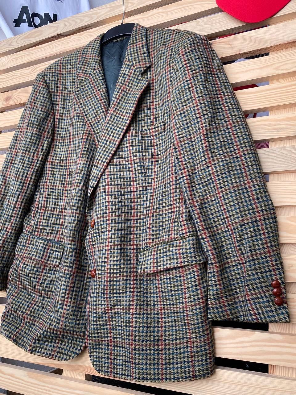 Burberry × Vintage Burberry Burberrys blazer wool men tailor L XL plaid Size 50R - 2 Thumbnail