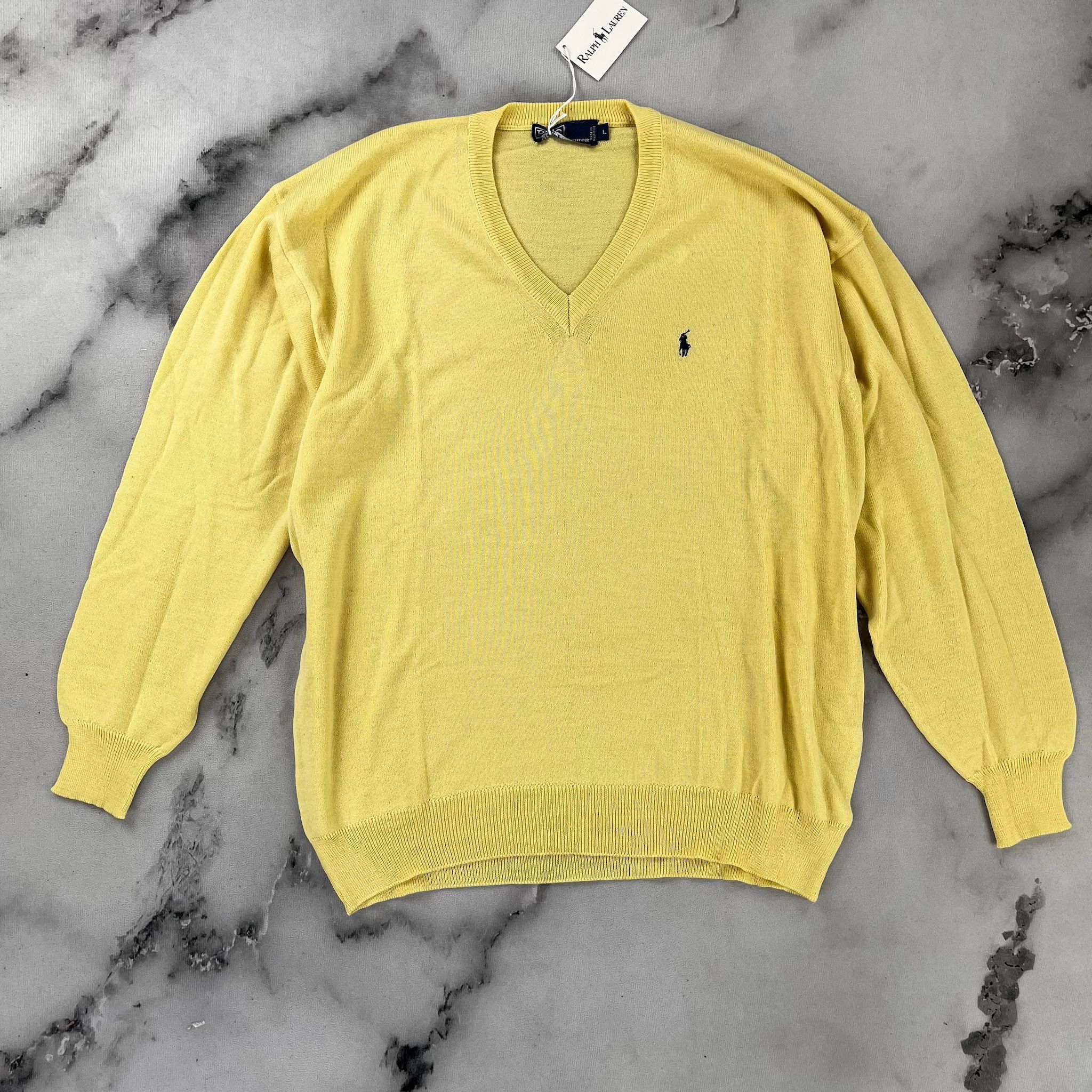 Ralph Lauren Maglione Ralph Lauren Cotone Scollo a V – L Size US L / EU 52-54 / 3 - 1 Thumbnail