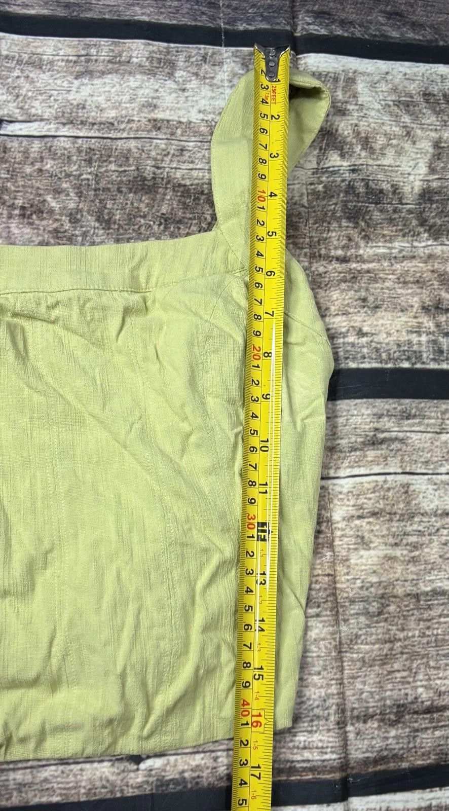 Free People Free People Tank Top Womens XS Viscose Green Ruched Size XS / US 0-2 / IT 36-38 - 8 Thumbnail