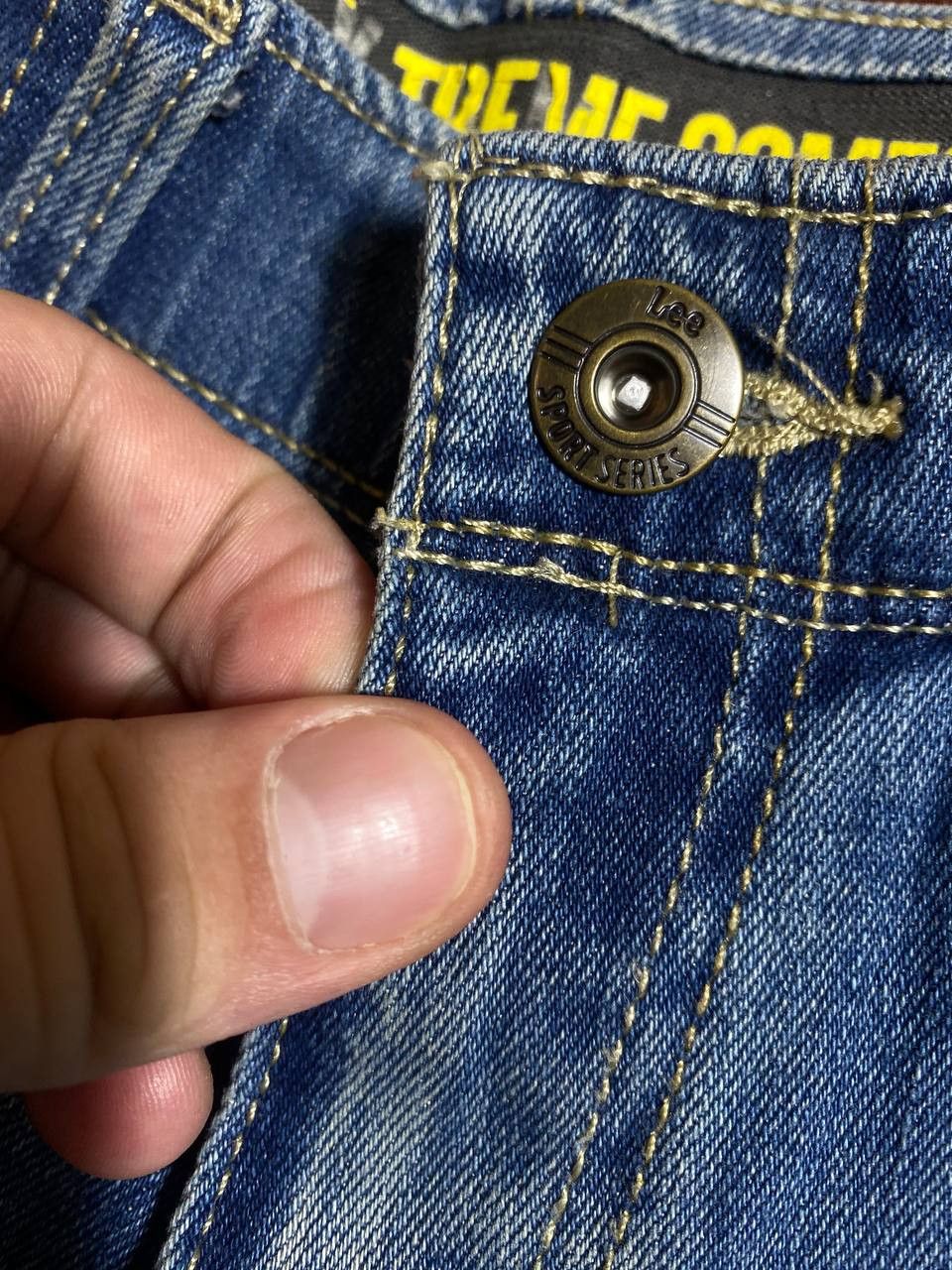 Lee × Vintage Distressed Vintage Washed Denim Lee Baggy Jeans 90s Size US 27 - 4 Thumbnail