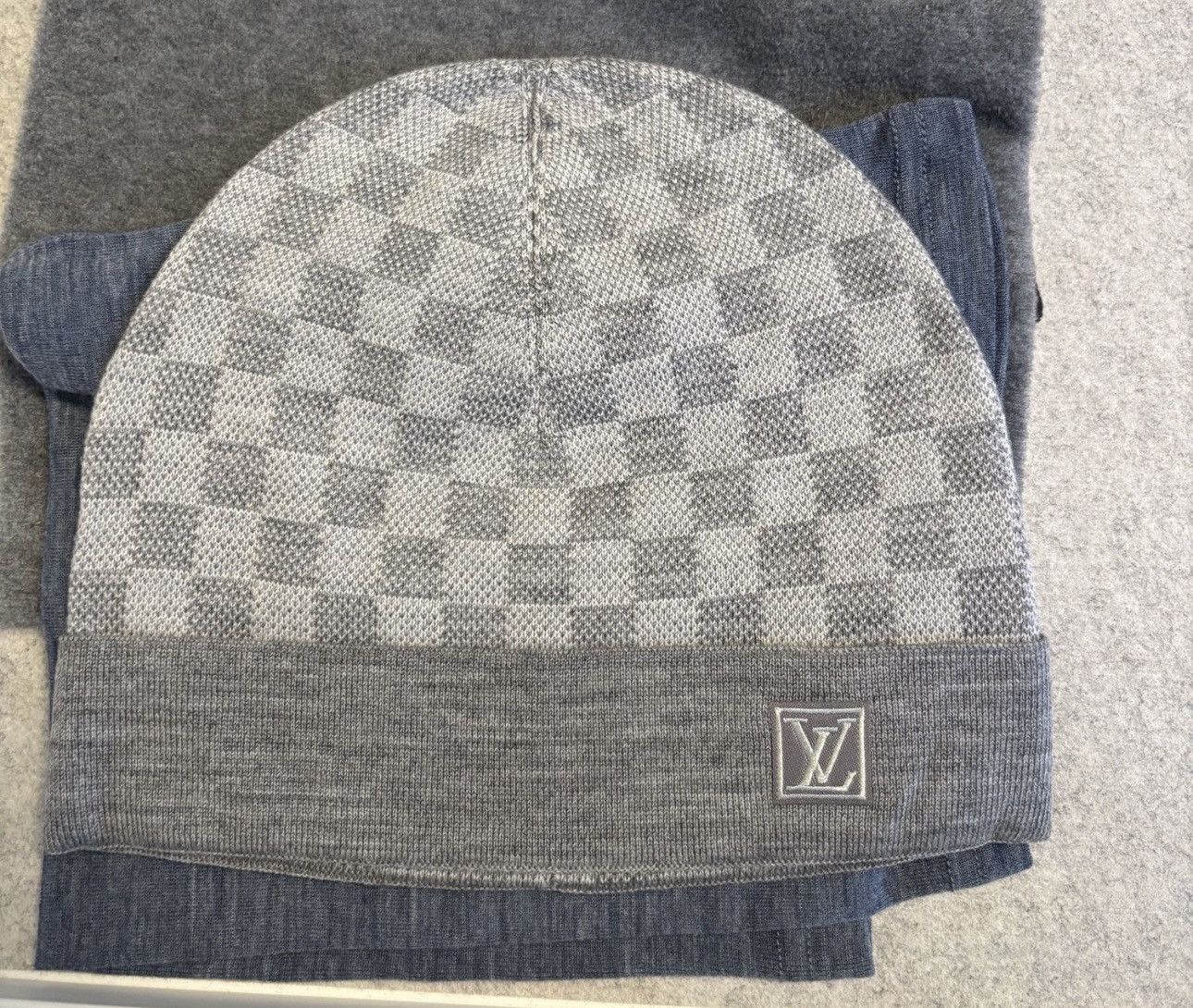 Louis Vuitton Louis Vuitton Knit Hat Bonnet Petit Damier M70606