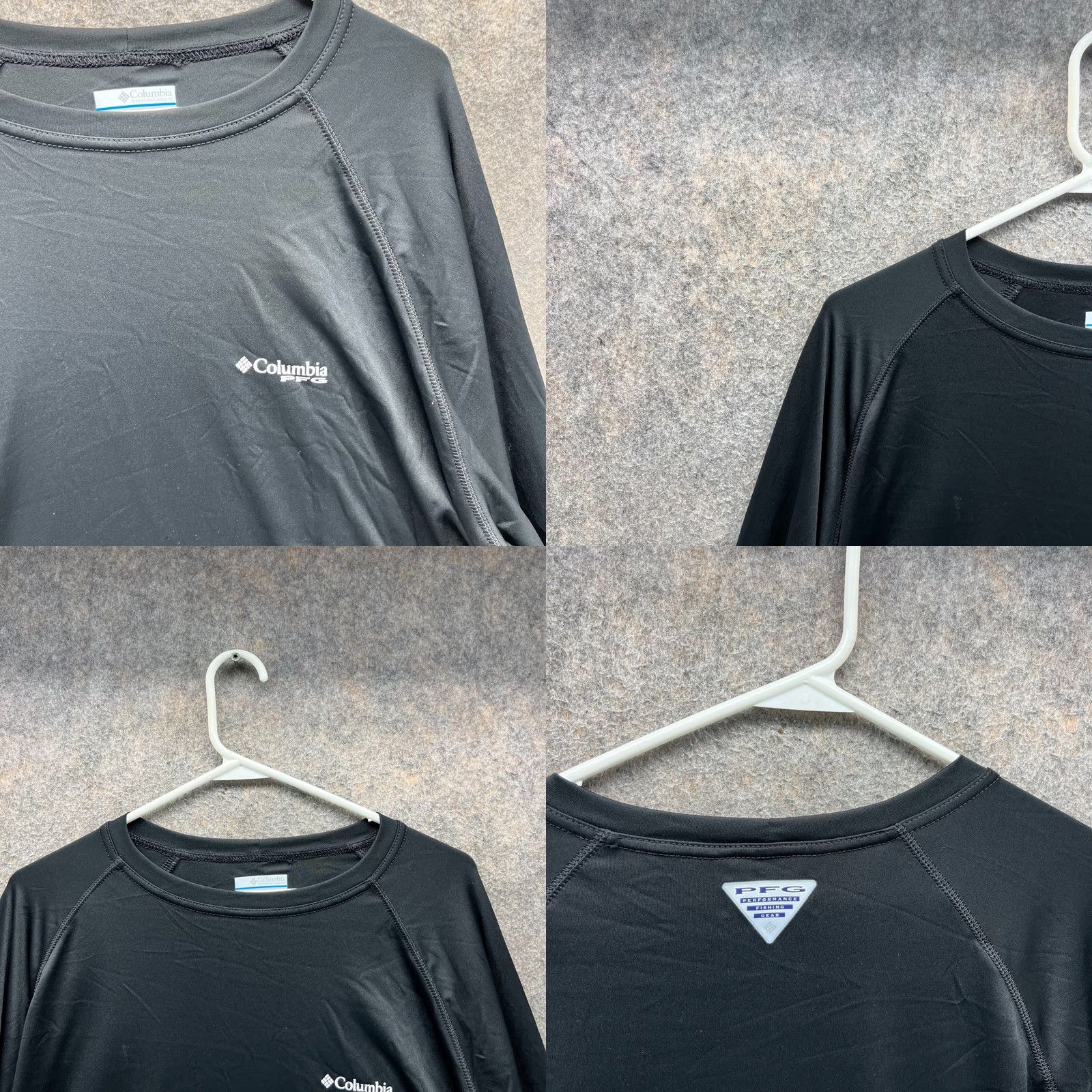 Vintage Columbia Shirt Men XL Black PFG Terminal Tackle Long-Sleeve Crew Neck Size US XL / EU 56 / 4 - 8 Thumbnail