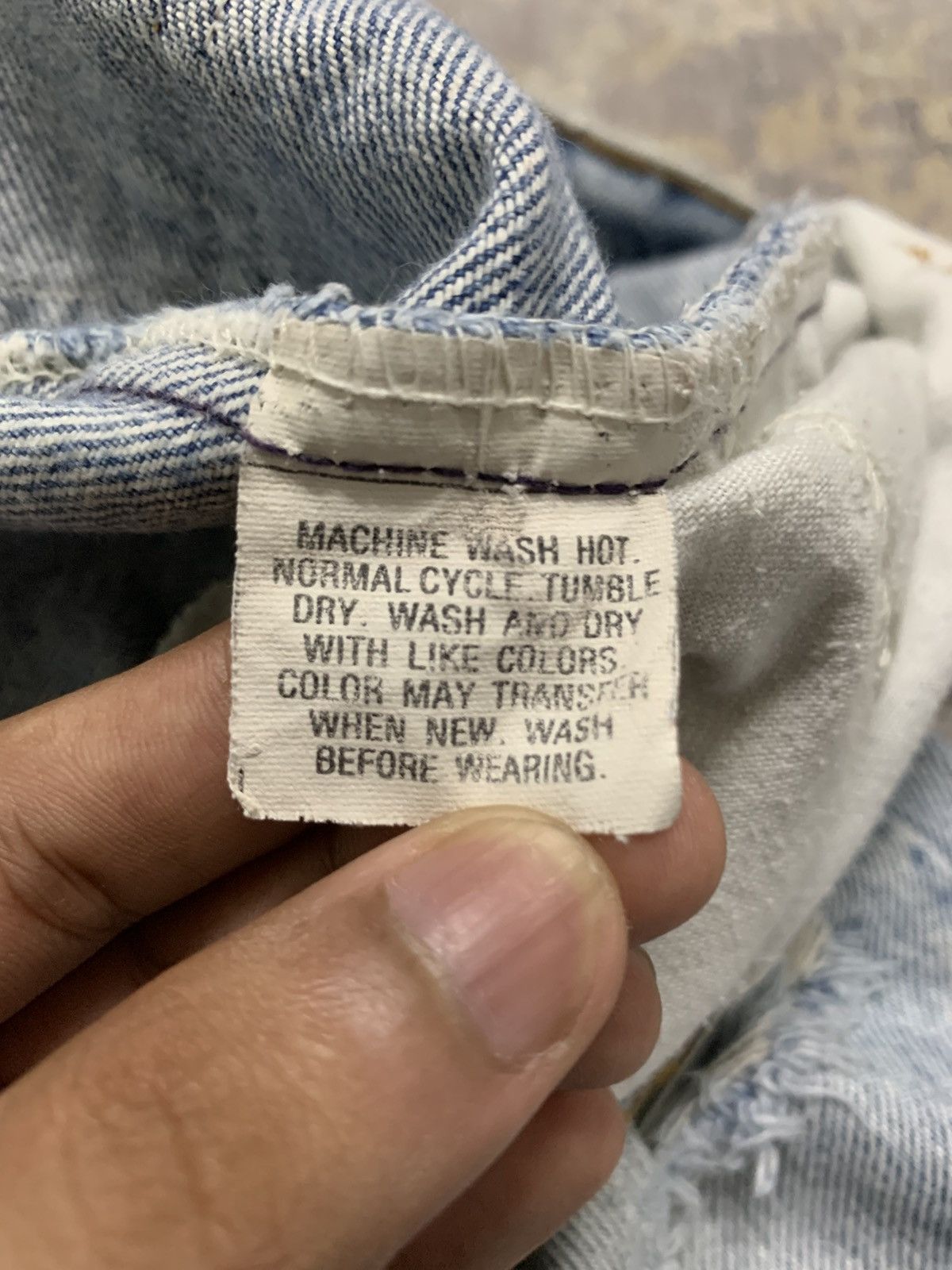 Levi's Vintage Levi's 517 Light Wash Distressed Grunge Jeans 32x27 Size US 32 / EU 48 - 15 Thumbnail