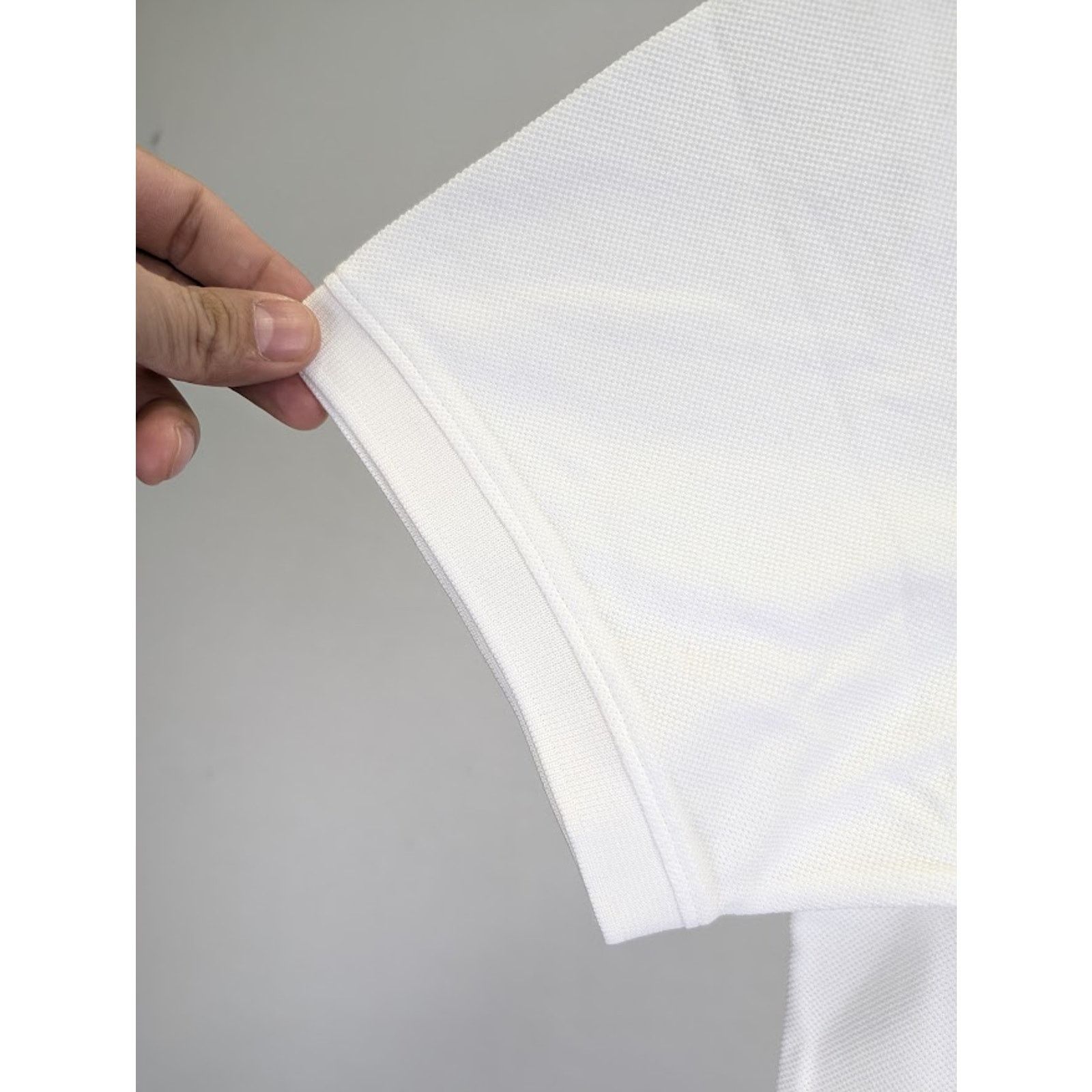 Bottega Veneta o1rshd1 New Piquet Jersey Polo T-Shirt in Optic White Size US S / EU 44-46 / 1 - 9 Thumbnail