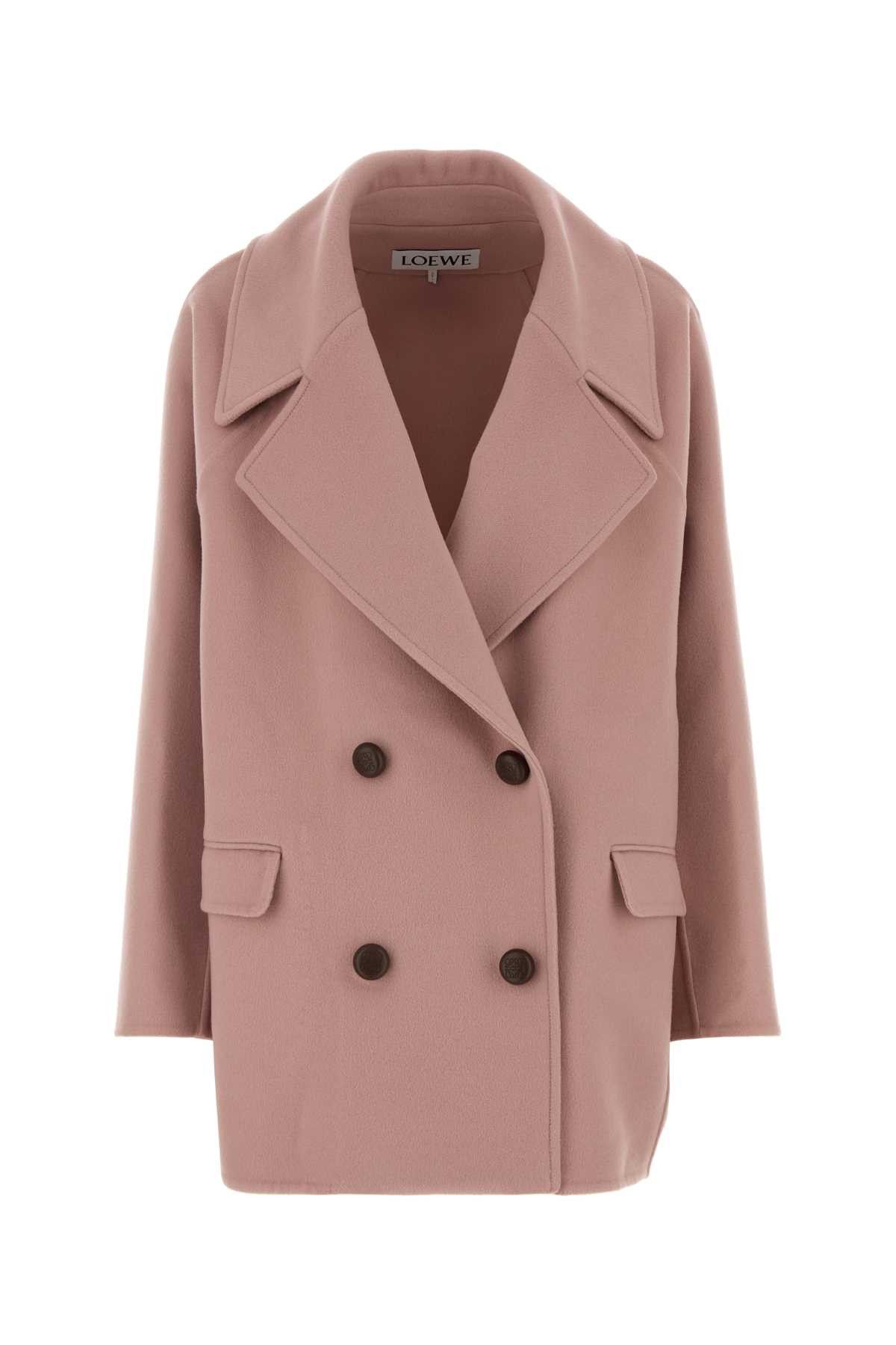 Loewe Pink Wool Coat Size S / US 4 / IT 40 - 1 Thumbnail