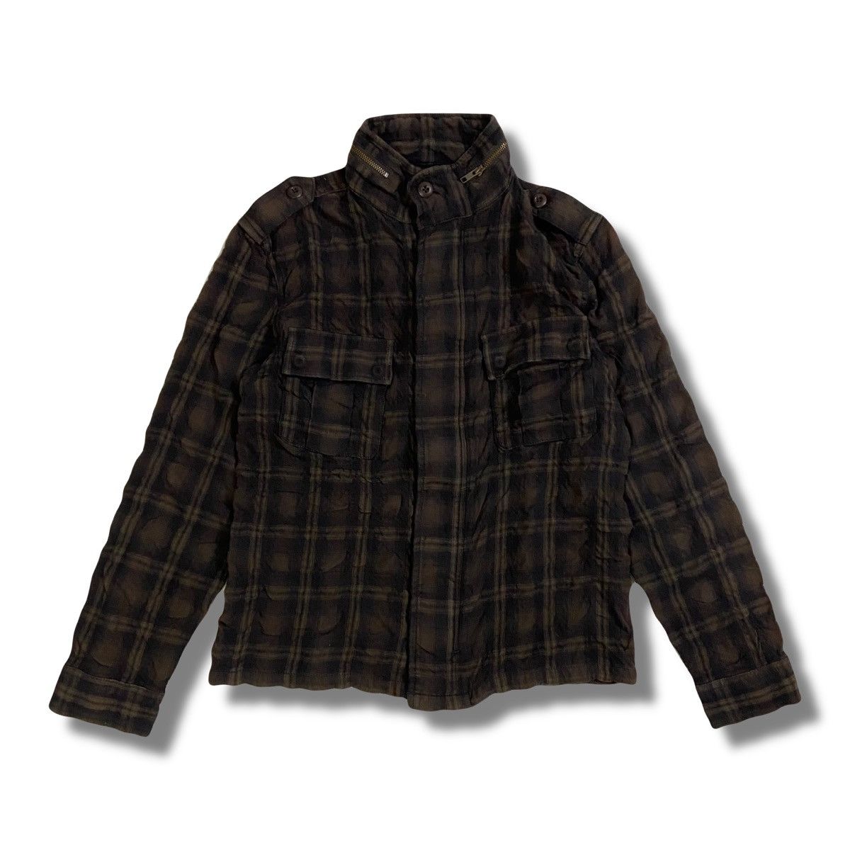 Beams Plus BEAMS Plaid Military Style Zip Button Size US M / EU 48-50 / 2 - 1 Thumbnail