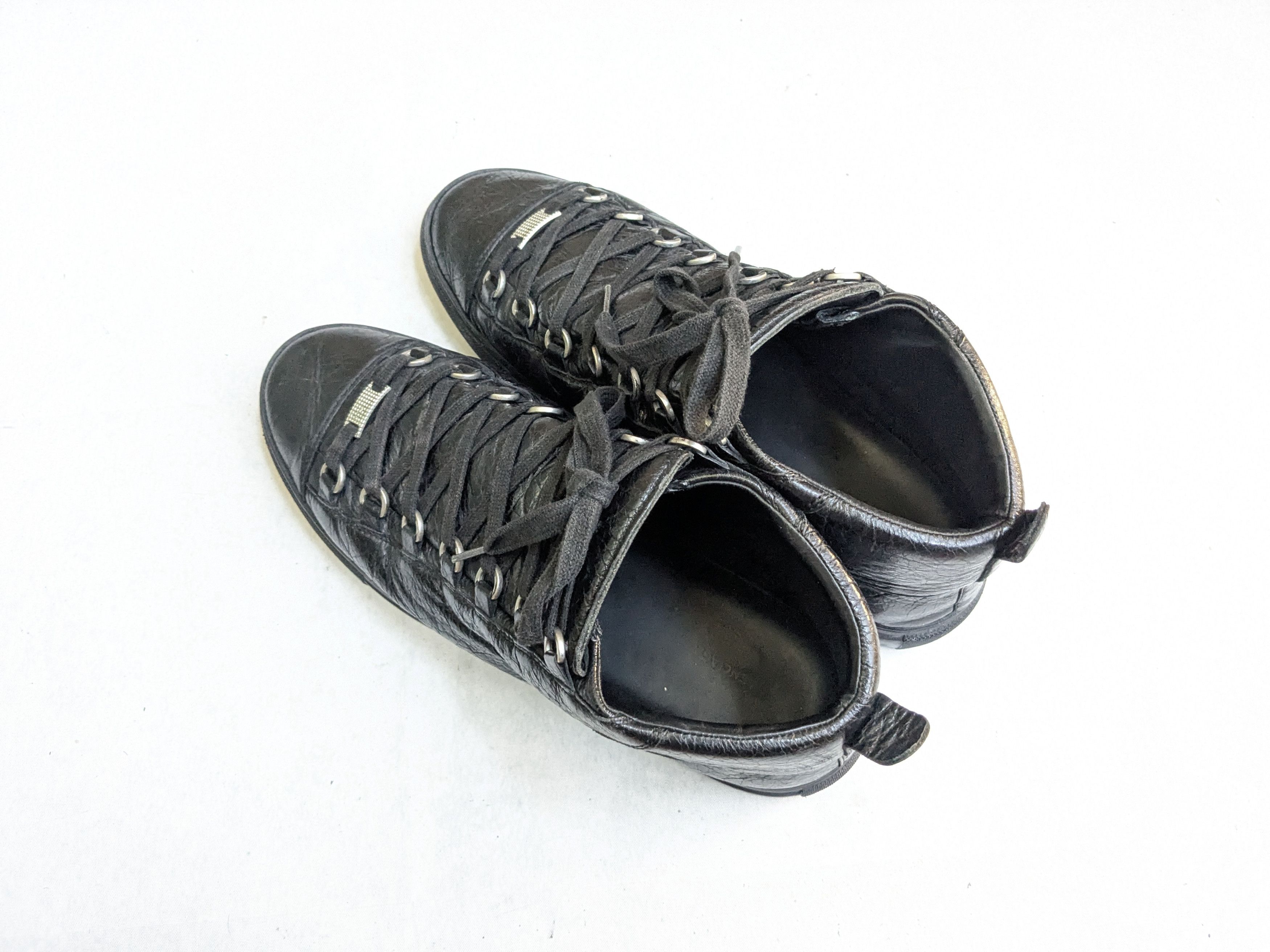 Balenciaga Balenciaga Arena Sneakers Black 11 High Tops Leather Size US 11 / EU 44 - 12 Thumbnail