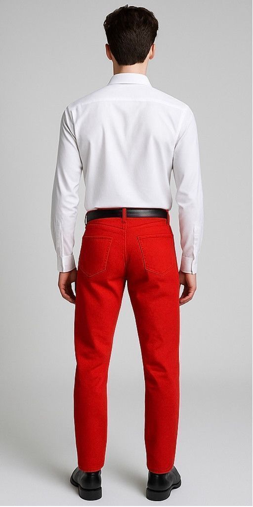 Armani Exchange Men's Armani Exchange Red Jeans Size 29R Size US 29 - 3 Thumbnail