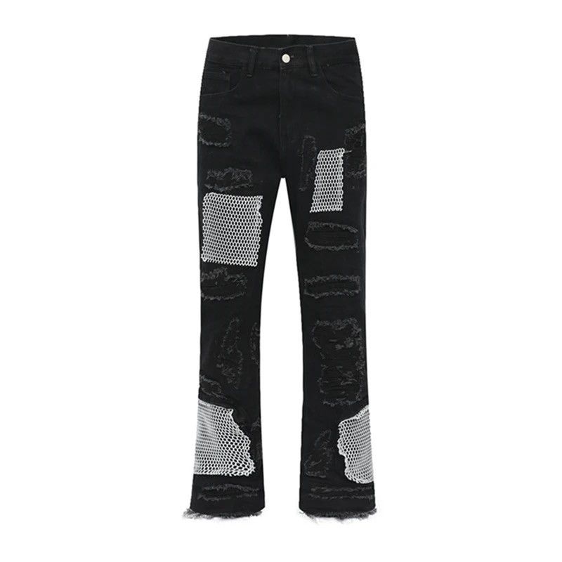 Japanese Brand × Vintage Ripped Straight Frayed Loose Harajuku Style With Scuffs Size US 32 / EU 48 - 3 Thumbnail