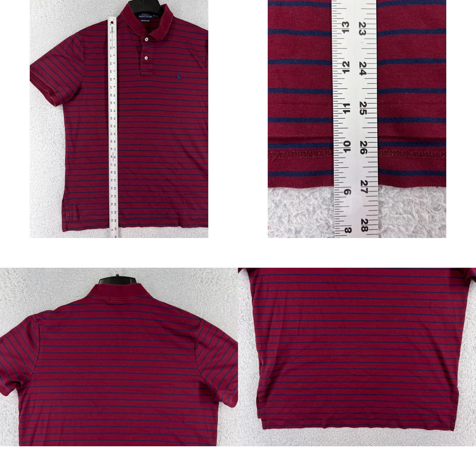 Polo Ralph Lauren Polo Ralph Lauren Shirt Men Large Red Stripe Pima Soft Touch Jersey READ Size US L / EU 52-54 / 3 - 9 Thumbnail