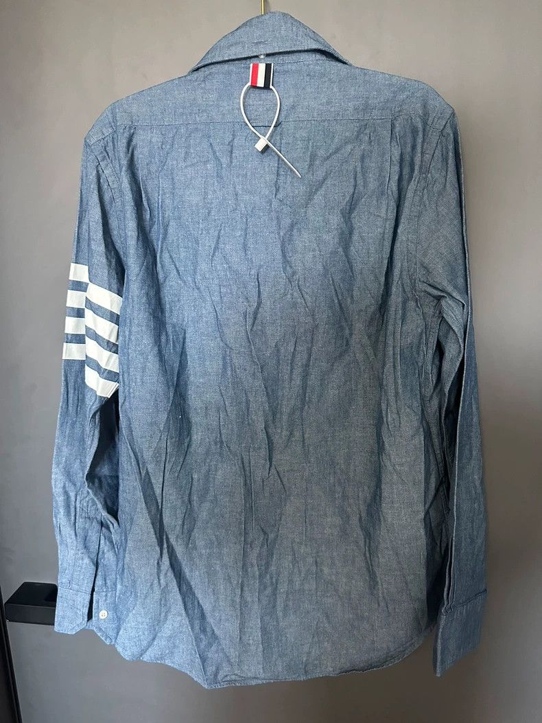 Thom Browne Thom Browne Single-pleated long-sleeve shirt Size US S / EU 44-46 / 1 - 3 Thumbnail