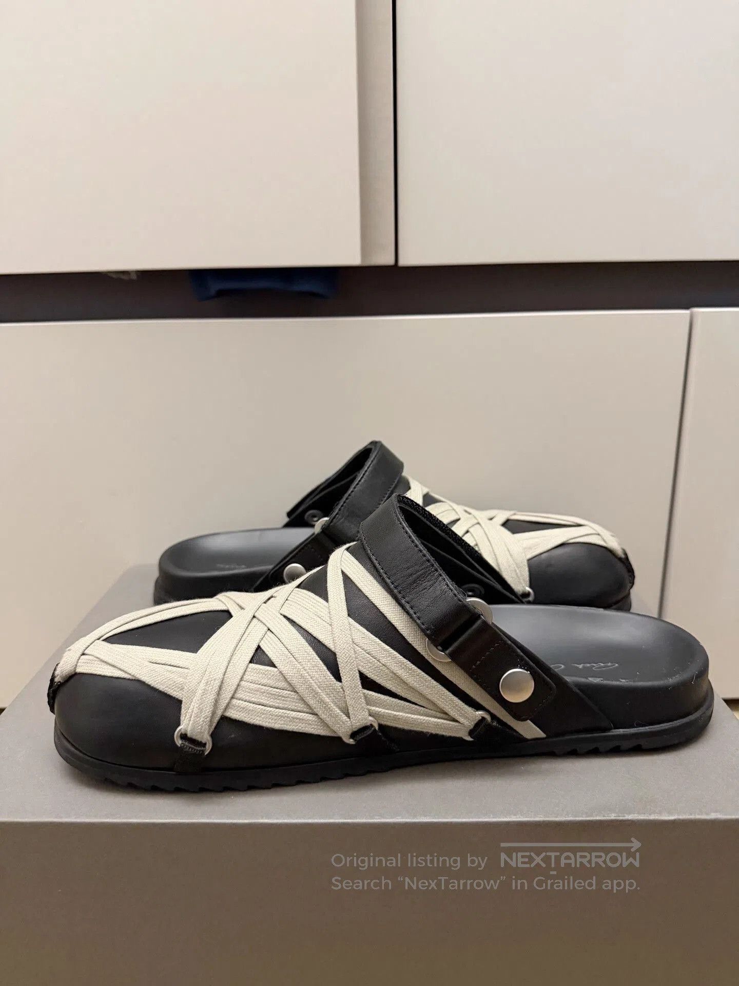 Rick Owens Rick Owens Birkenstock-style Leather Sandals. Size US 9 / EU 42 - 5 Thumbnail