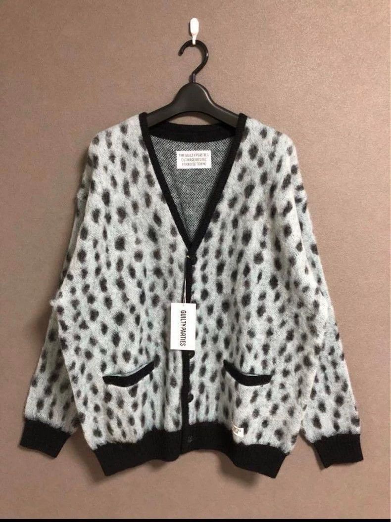 Japanese Brand WACKO MARIA Leopard Print Cardigan Knitwear Japanese Brand WACKO MARIA Leopard Print Cardigan Knitwear