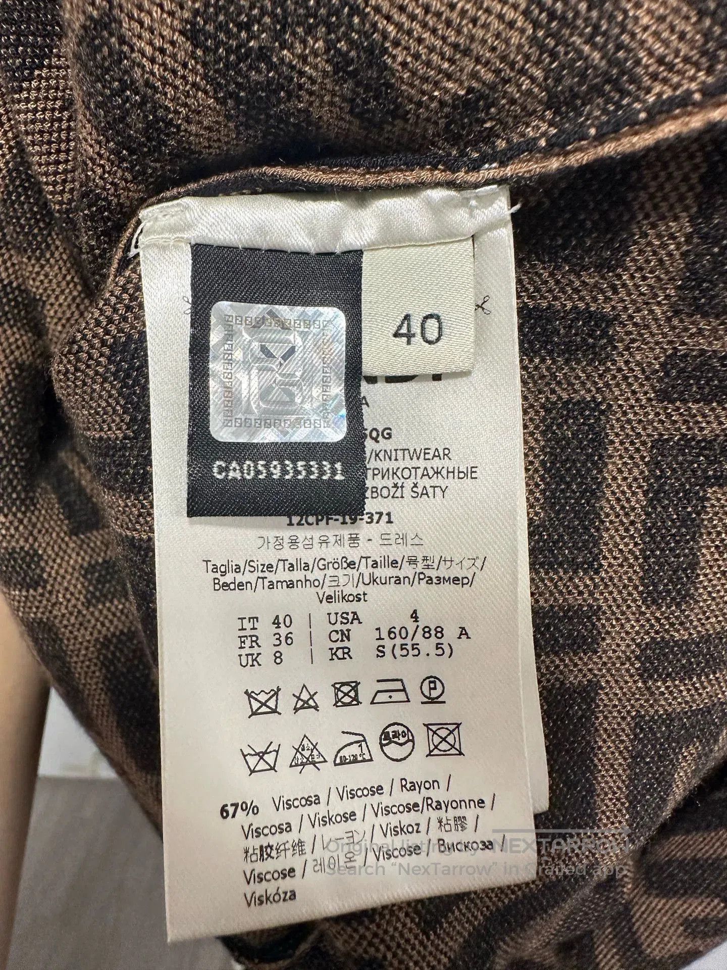 Fendi Fendi FF Monogram Knit Dress. Size US XS / EU 42 / 0 - 5 Thumbnail