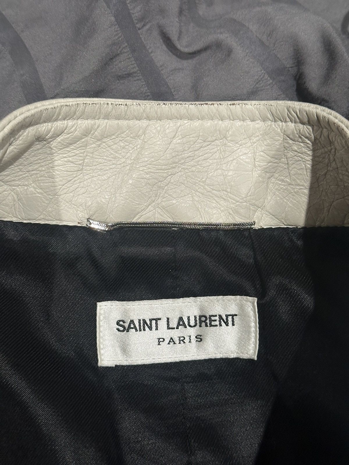 Saint Laurent Paris SS19 Travis Scott Runway Sample Leather Safari Jacket 46 Size US S / EU 44-46 / 1 - 8 Thumbnail