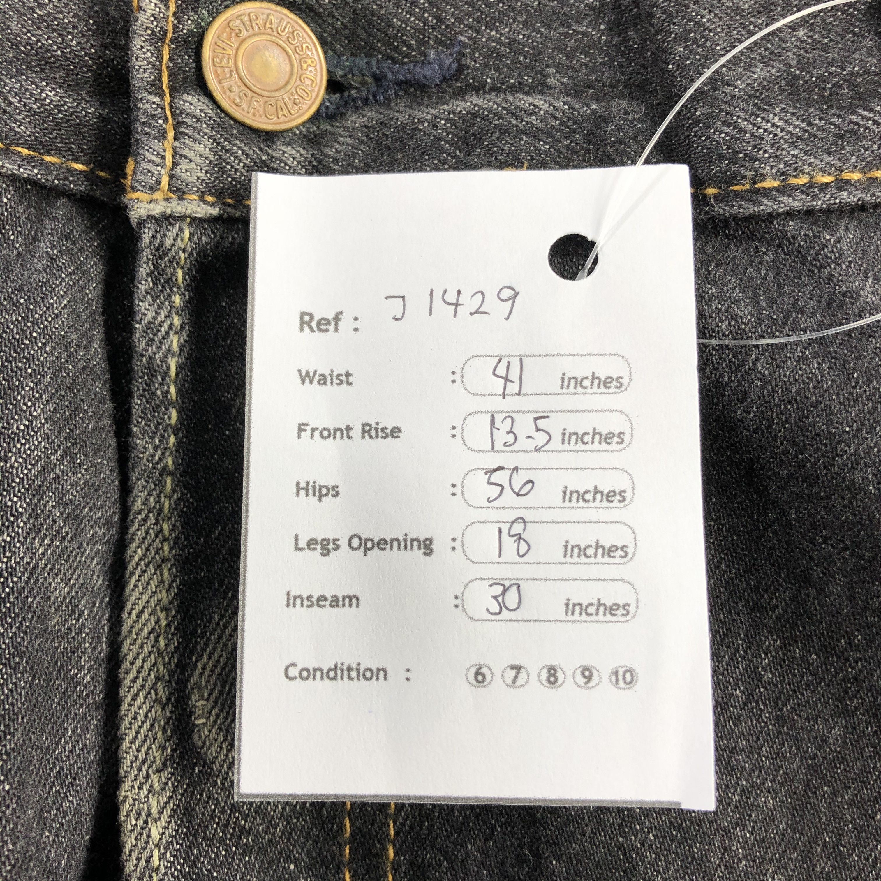 Levi's Vintage Distress Levis 501 Jeans-J1429 Size US 41 - 16 Thumbnail
