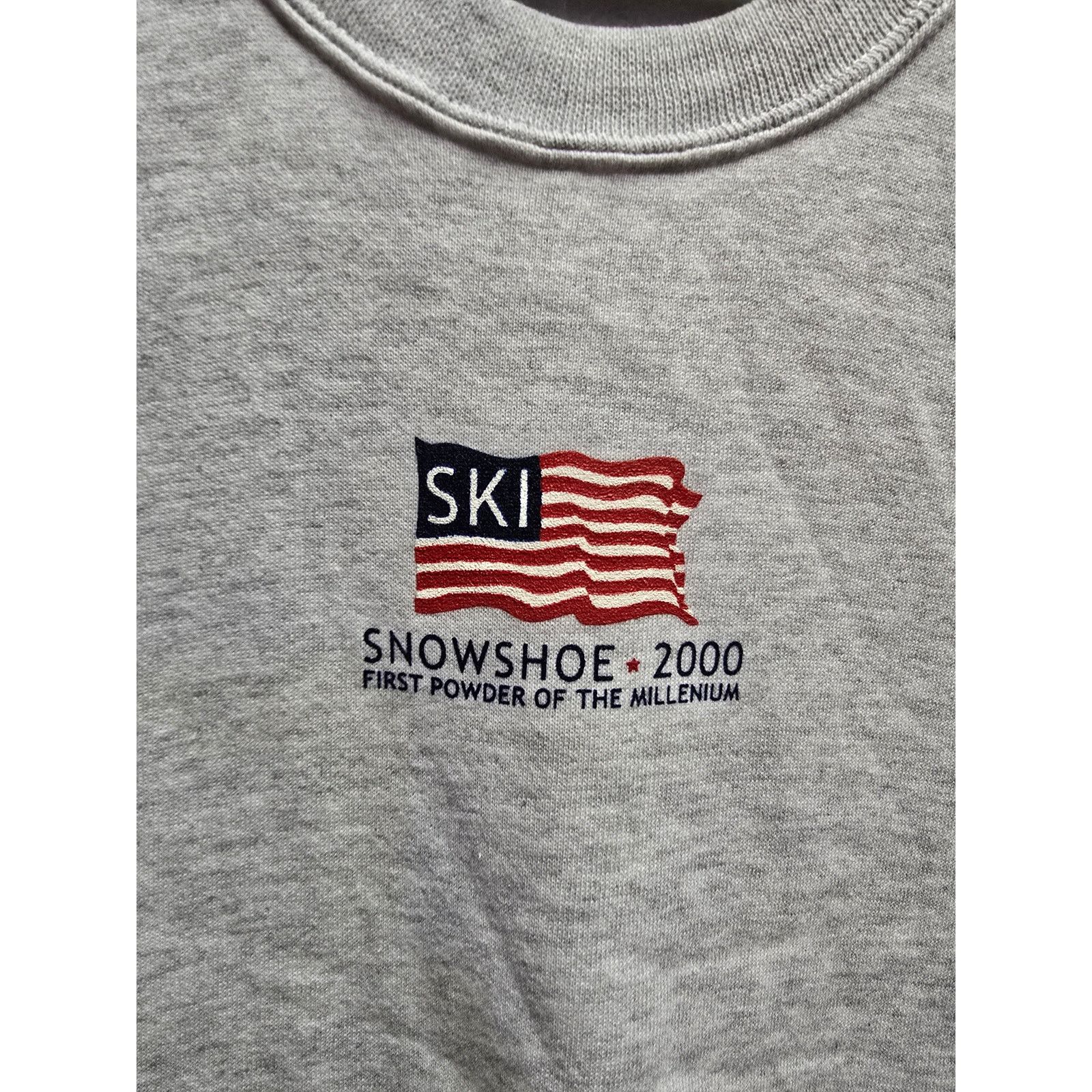 Jerzees × Vintage Vintage Ski Sweatshirt Snowshoe Crewneck XL 90s VTG XL Size US XL / EU 56 / 4 - 2 Thumbnail