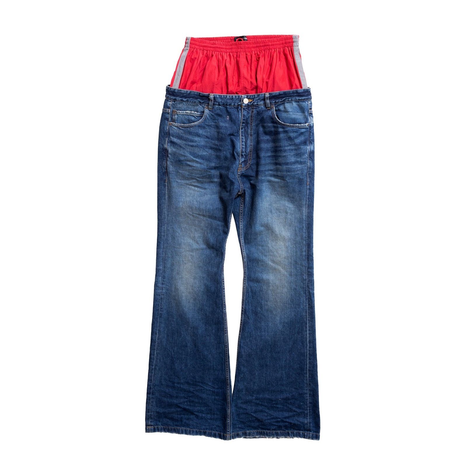 Balenciaga Balenciaga SS25 Layered Denim Pants Size US 36 / EU 52 - 1 Thumbnail