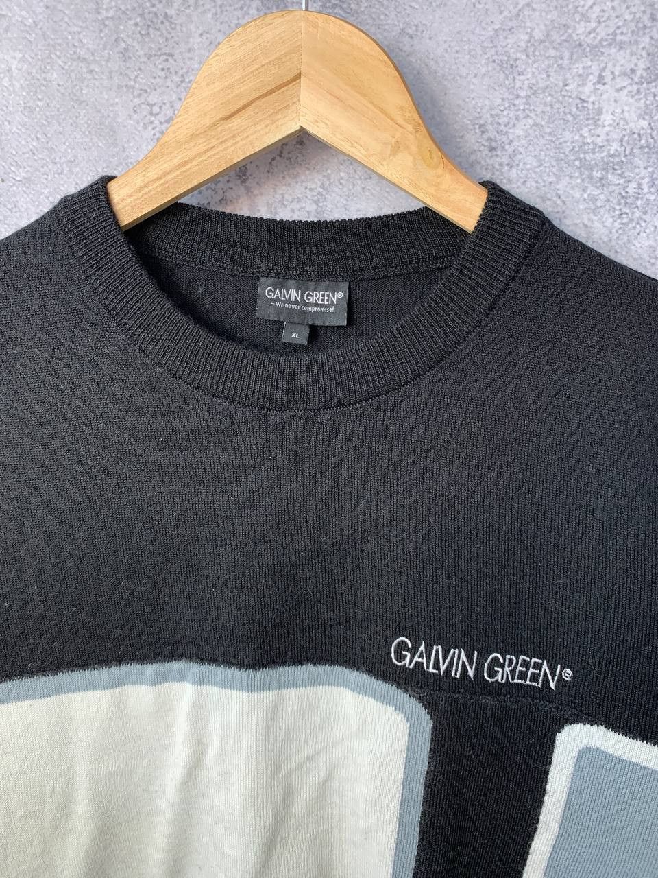 Other Galvin Green Wool Sweater Pullover Jumper Size US XL / EU 56 / 4 - 5 Thumbnail